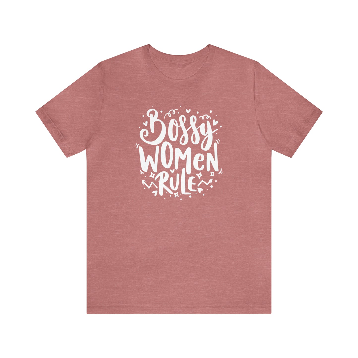 BOSSY WOMEN RULE - Jersey Tee - 16 COLOR CHOICES - Sizes to 3 XL