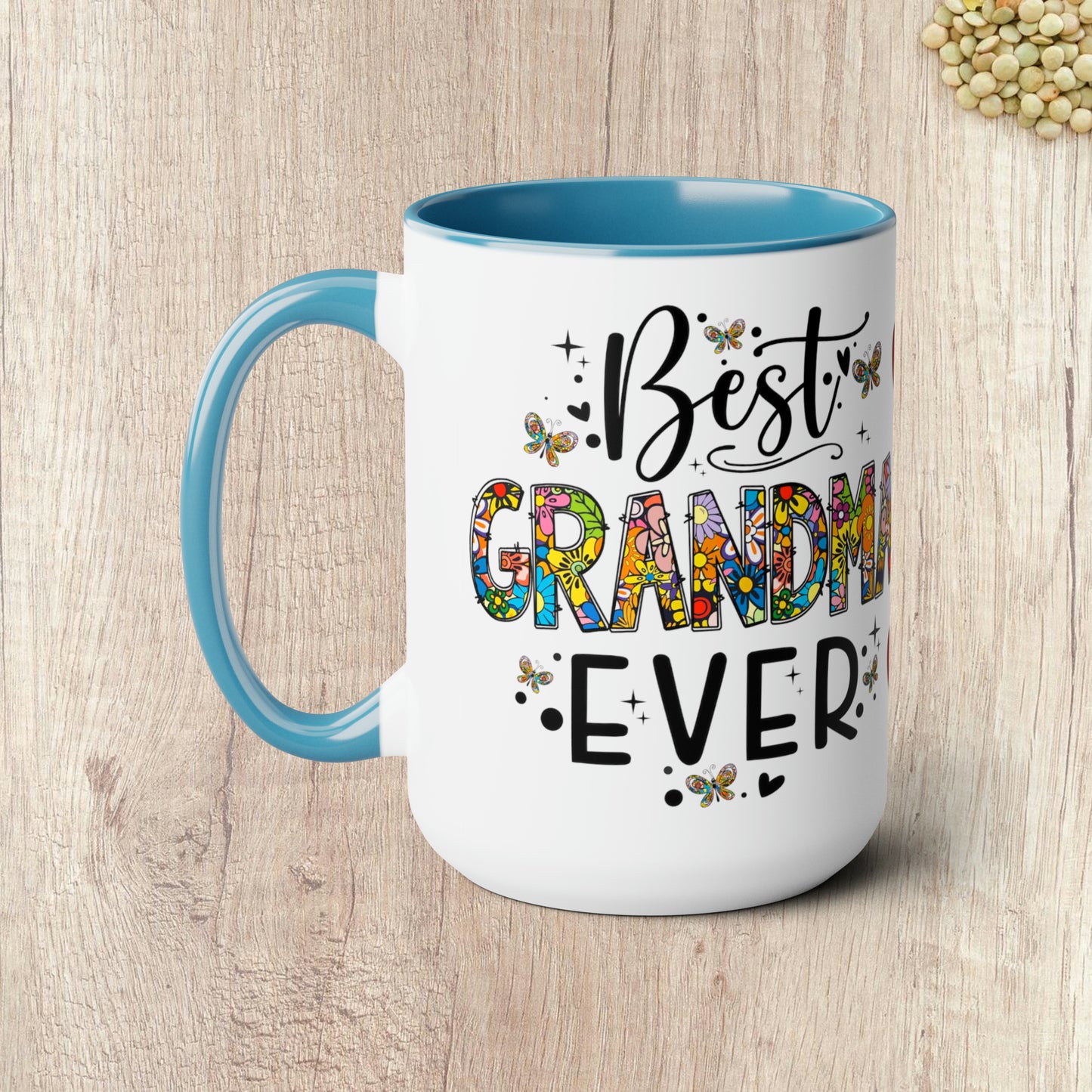 BEST GRANDMA EVER - Two-Tone Coffee Mug - 15oz - 5 Color Options