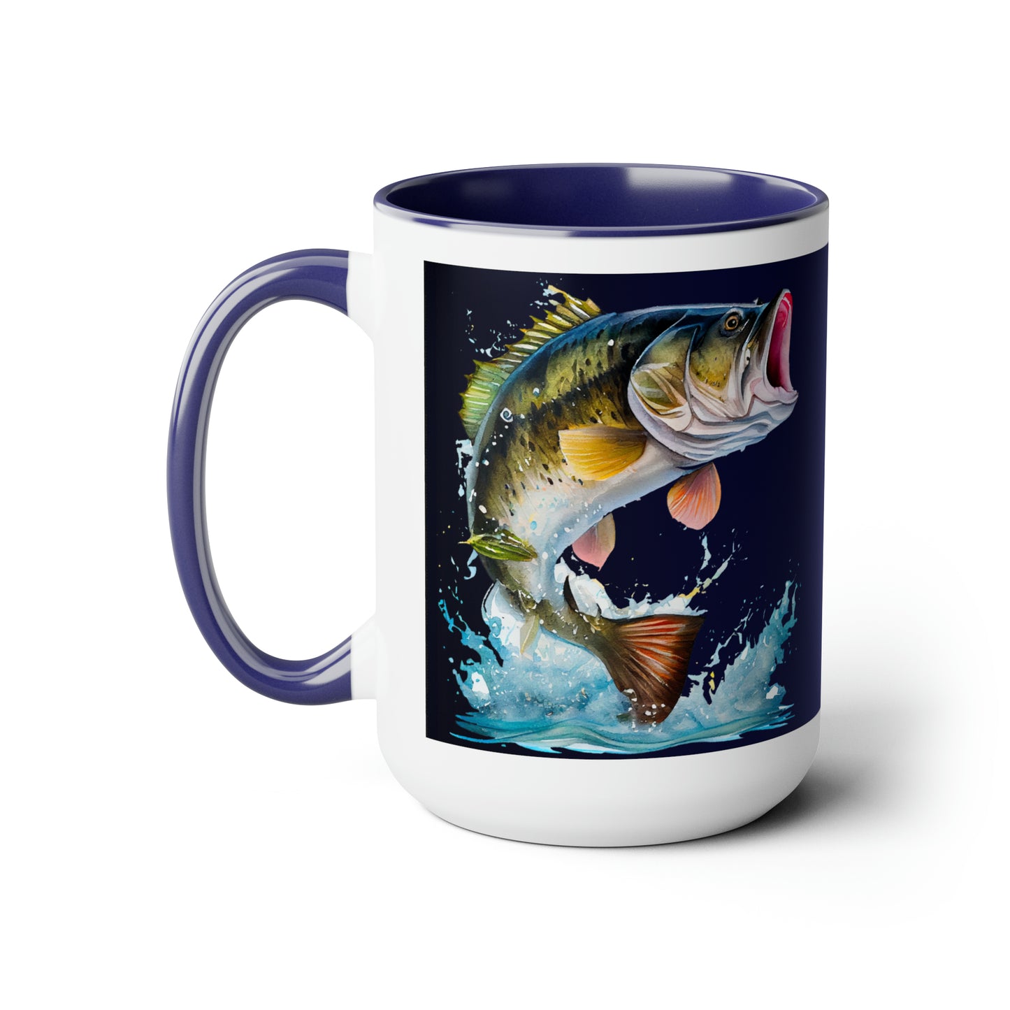 I Don't Always Tell People Where I Fish  - Two-Tone Coffee Mug, 15oz