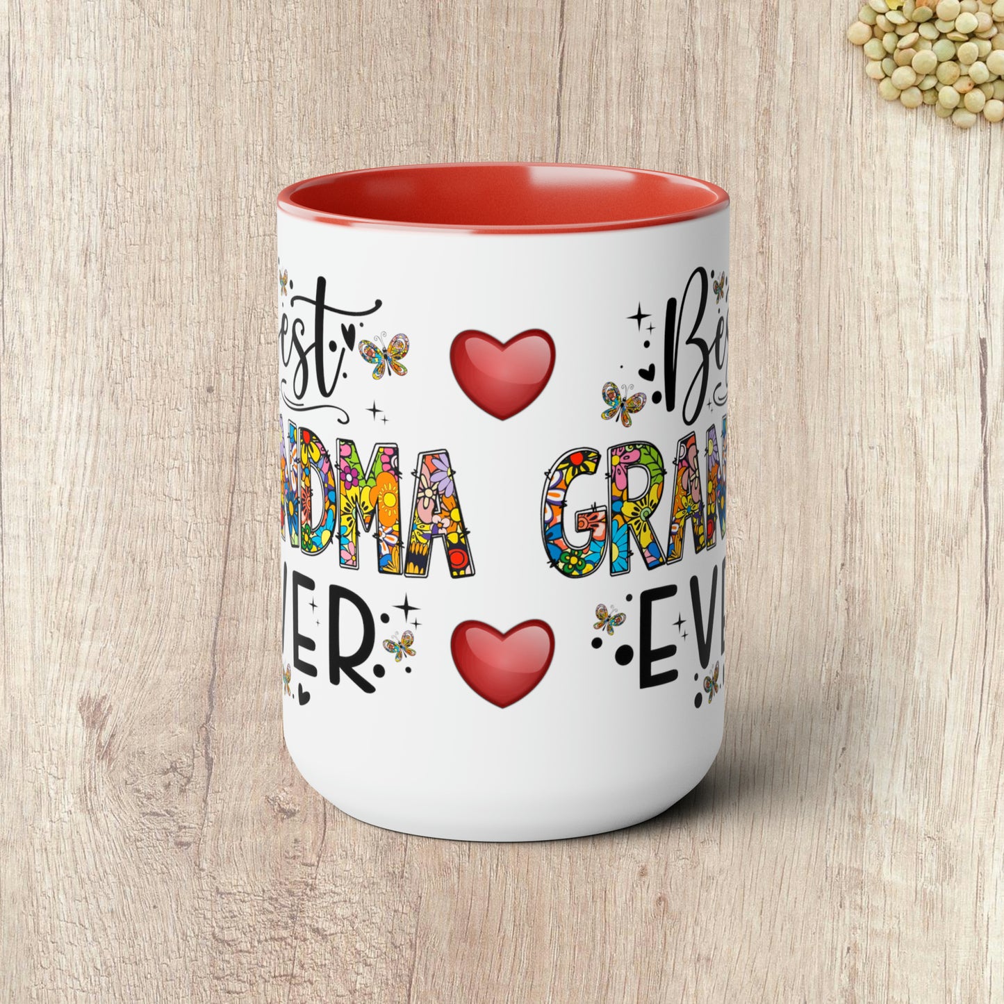 BEST GRANDMA EVER - Two-Tone Coffee Mug - 15oz - 5 Color Options