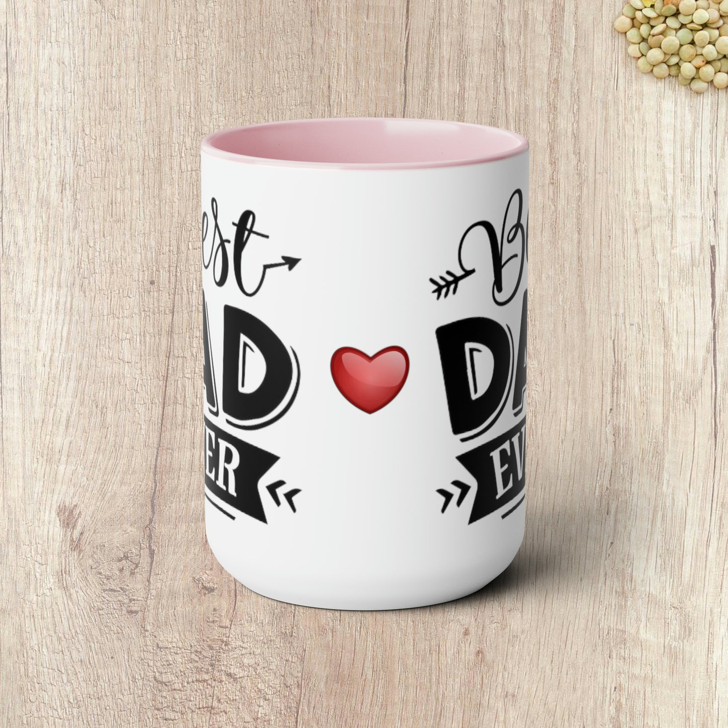 BEST DAD EVER - Two-Tone Coffee Mug - 15oz - 5 Color Options