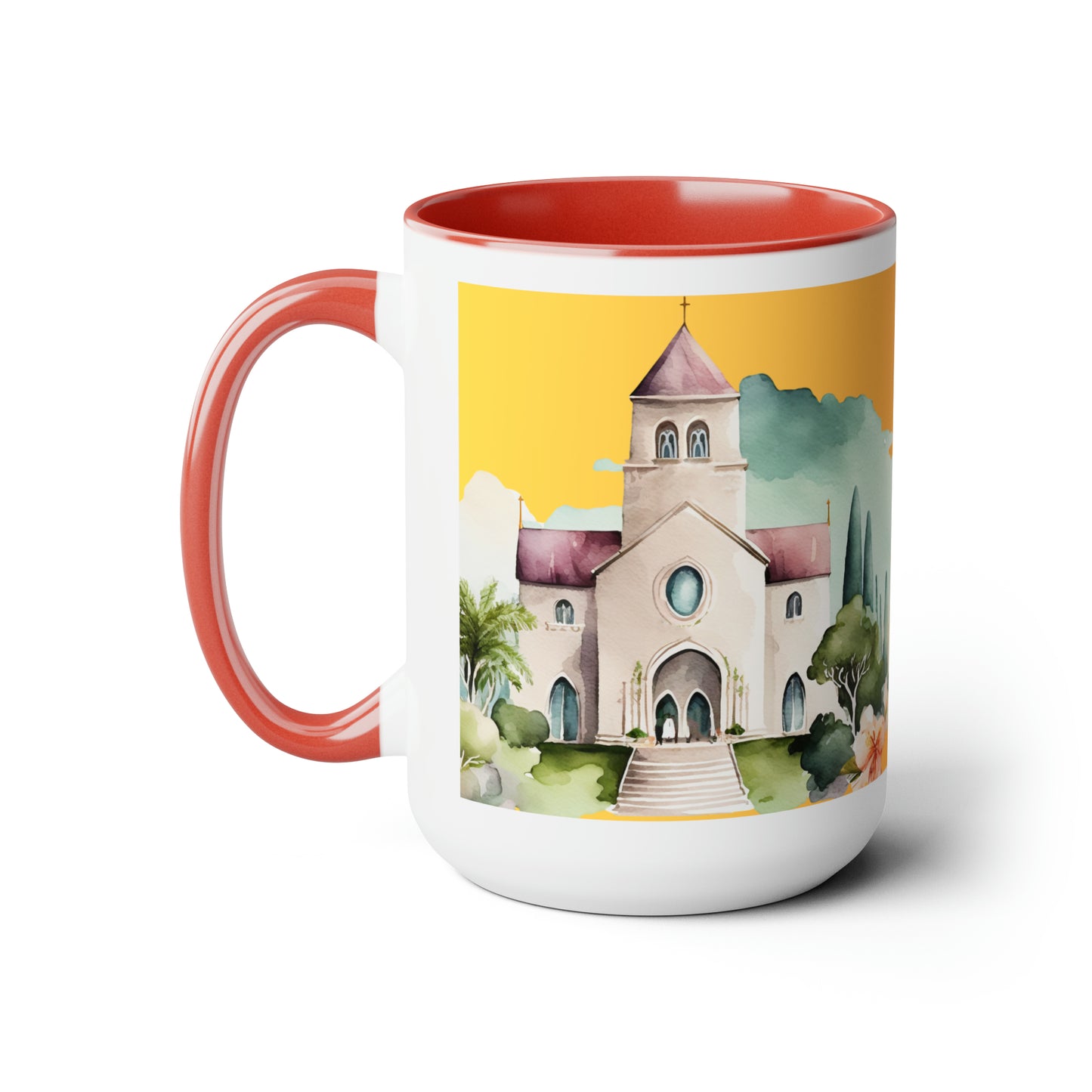 The God Of Love And Peace Be With You - Two-Tone Coffee Mugs, 15oz