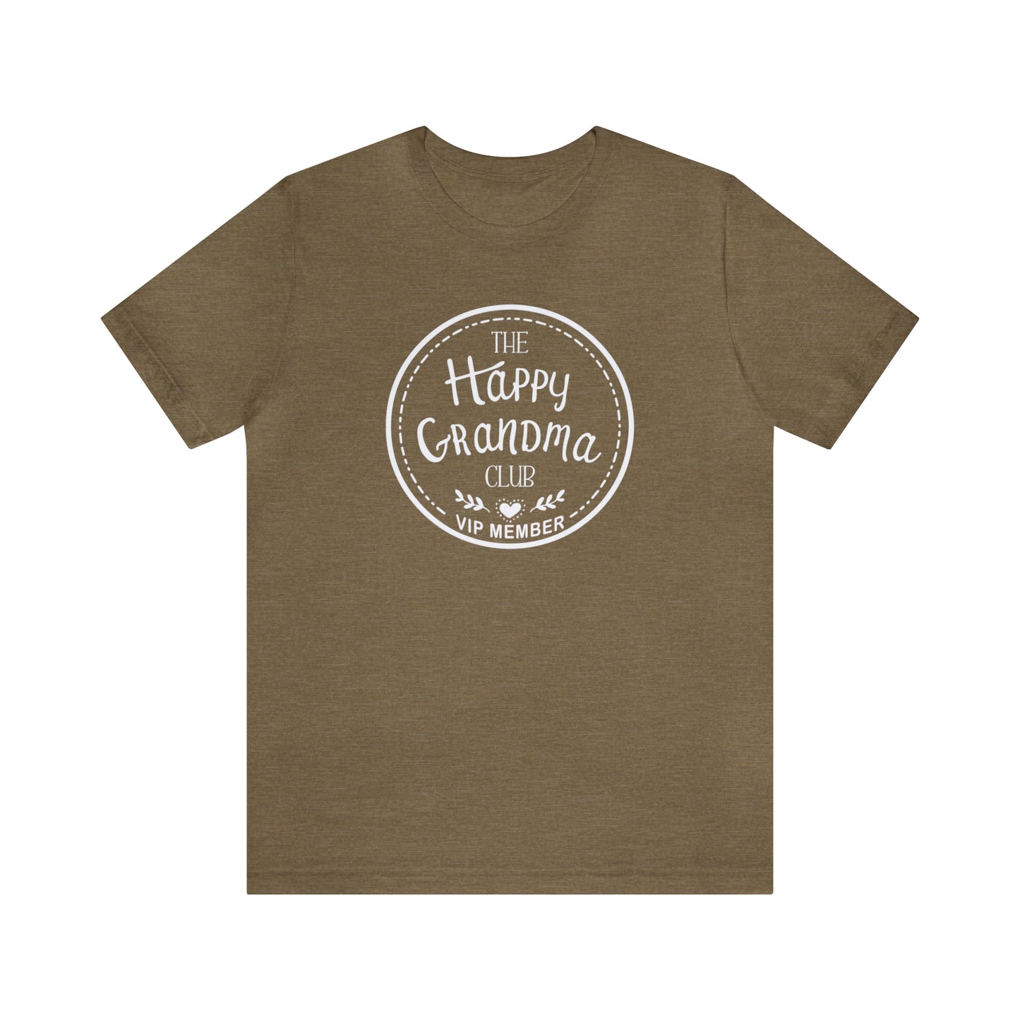 THE OFFICIAL HAPPY GRANDMA CLUB T-Shirt - Jersey Tee - 16 COLOR CHOICES - Sizes to 3 XL