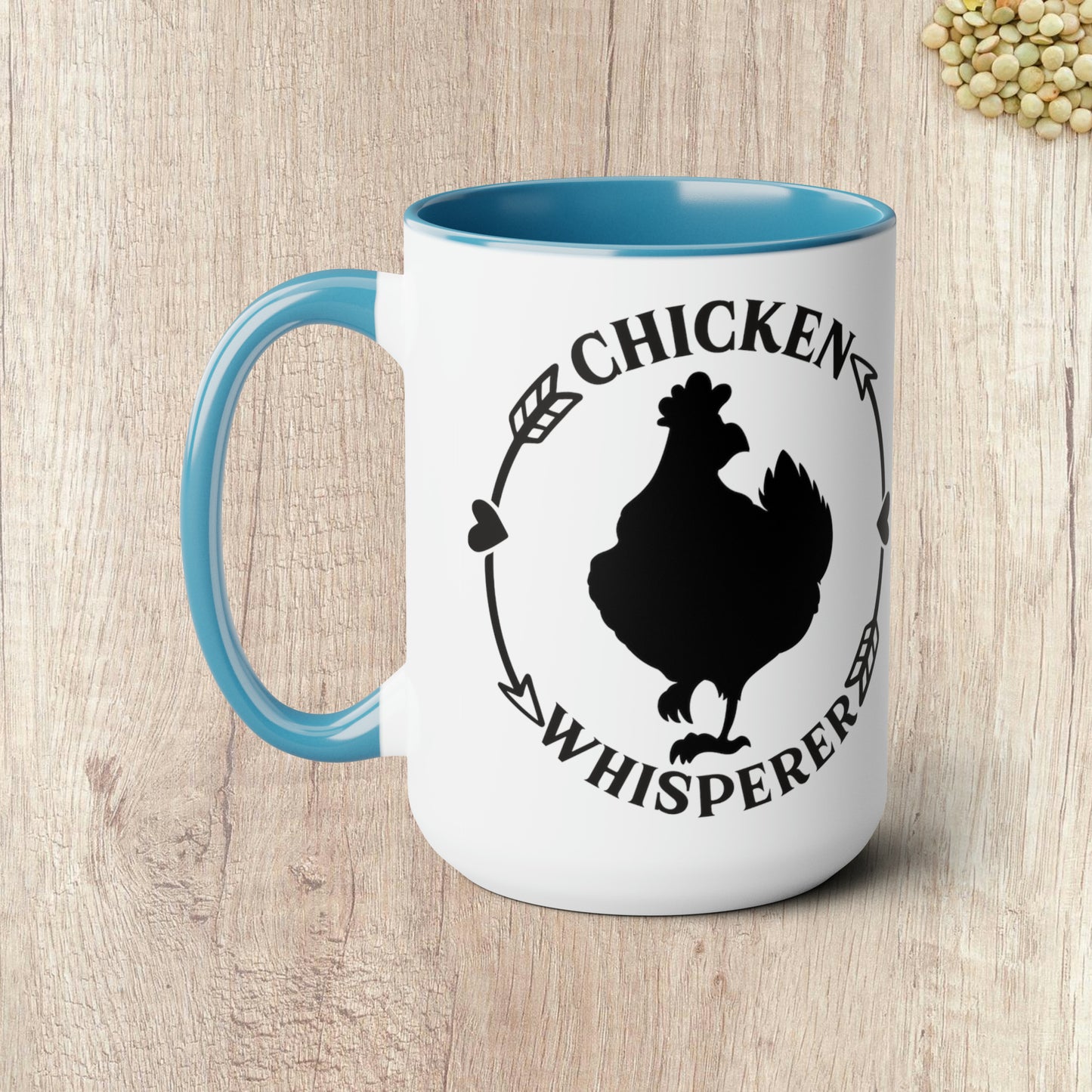 CHICKEN WHISPERER  - Two-Tone Coffee Mug - 15oz - 5 Color Options