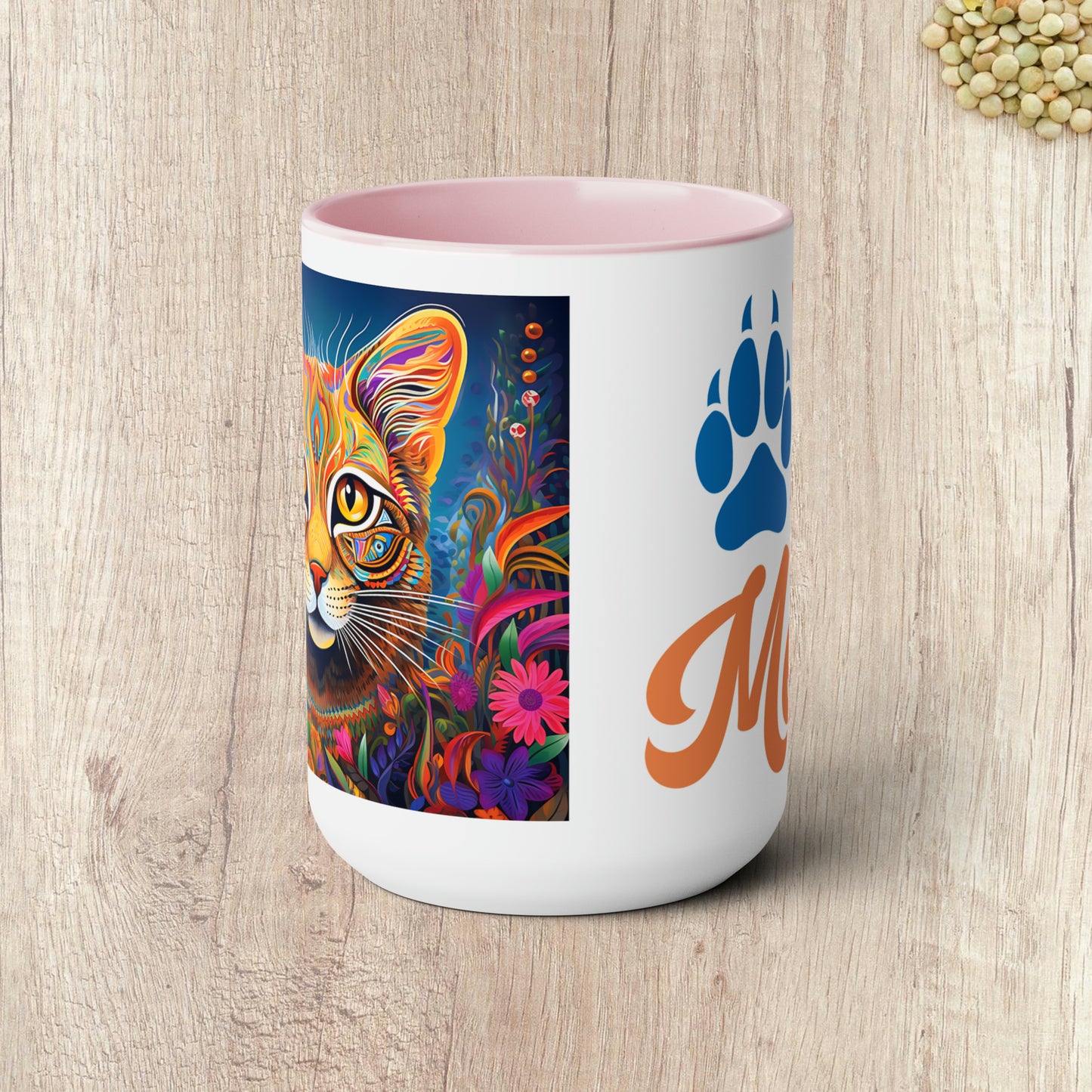 YOU HAD ME AT MEOW  - Two-Tone Coffee Mug - 15oz - 5 Color Options