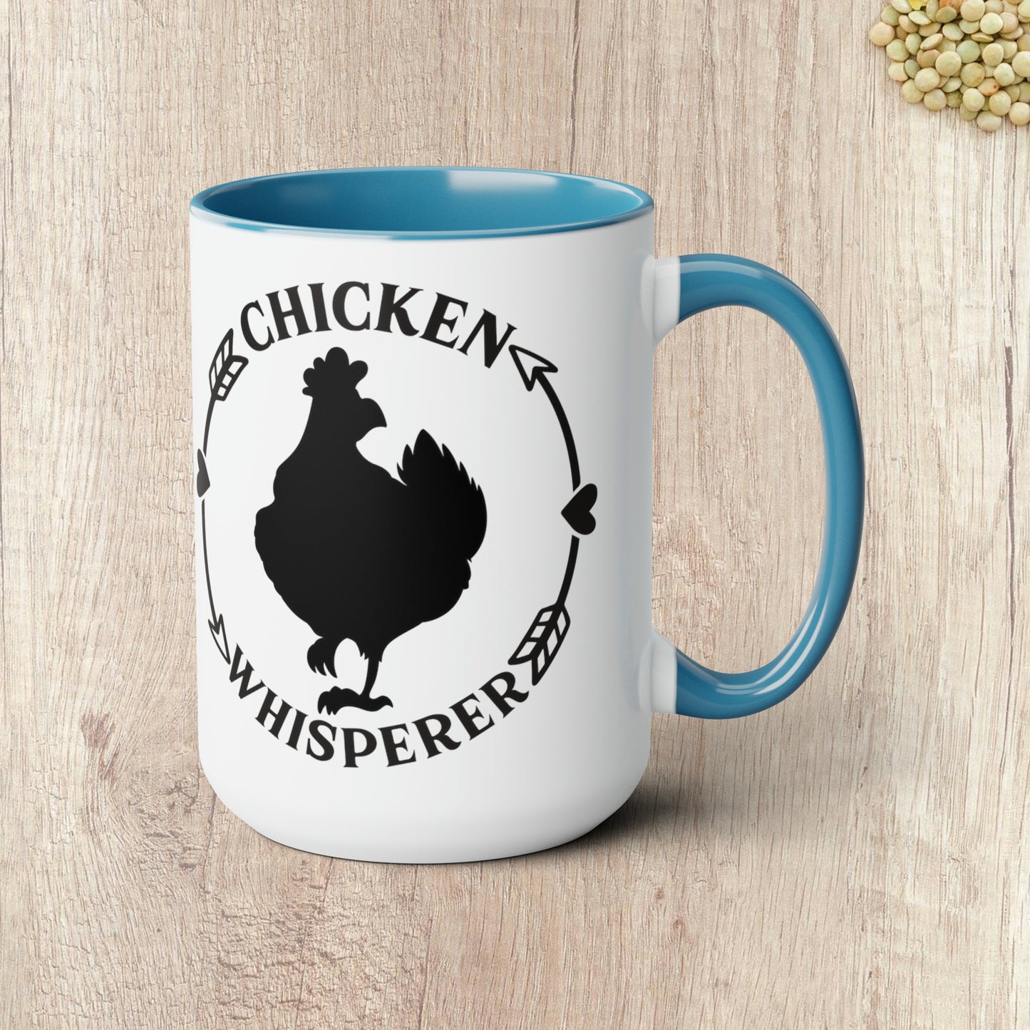 CHICKEN WHISPERER  - Two-Tone Coffee Mug - 15oz - 5 Color Options