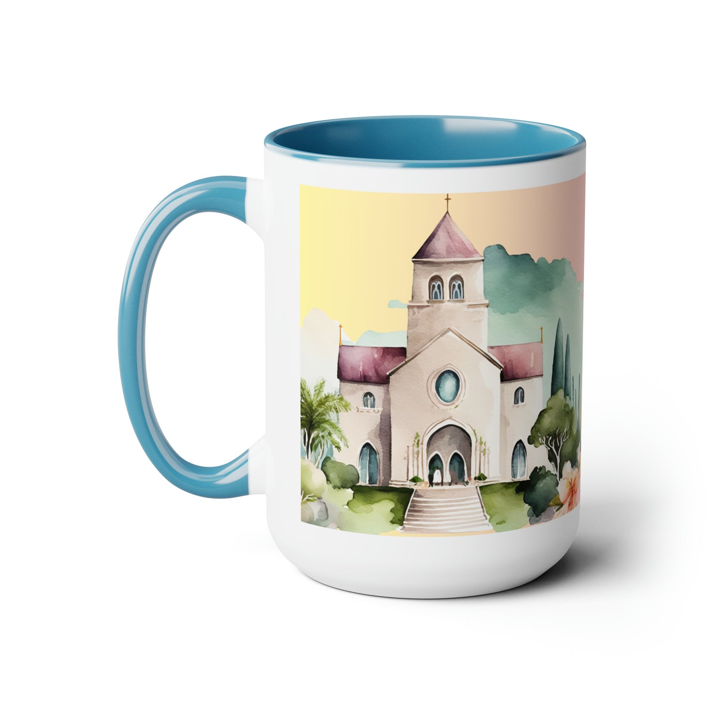 The God Of Love And Peace Be With You - Two-Tone Coffee Mugs, 15oz