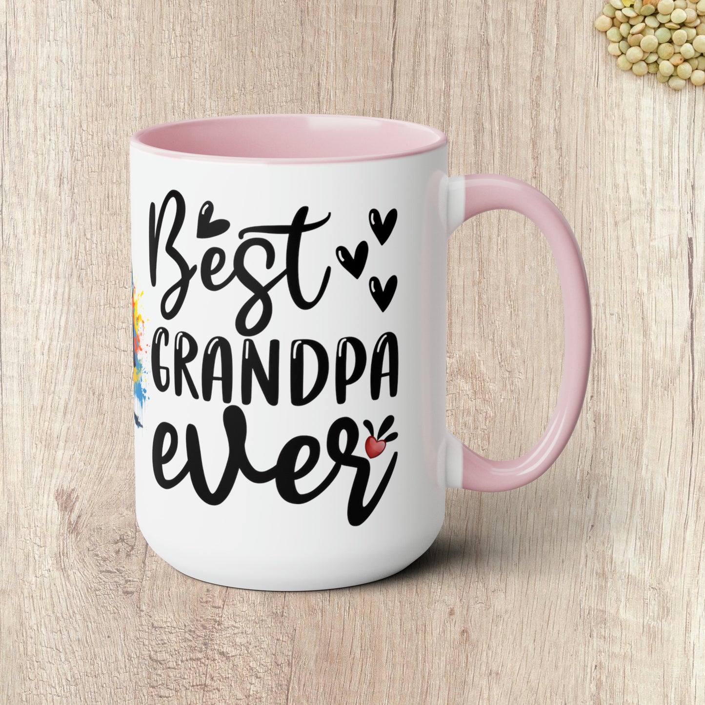 BEST GRANDPA EVER - Two-Tone Coffee Mug - 15oz - 5 Color Options