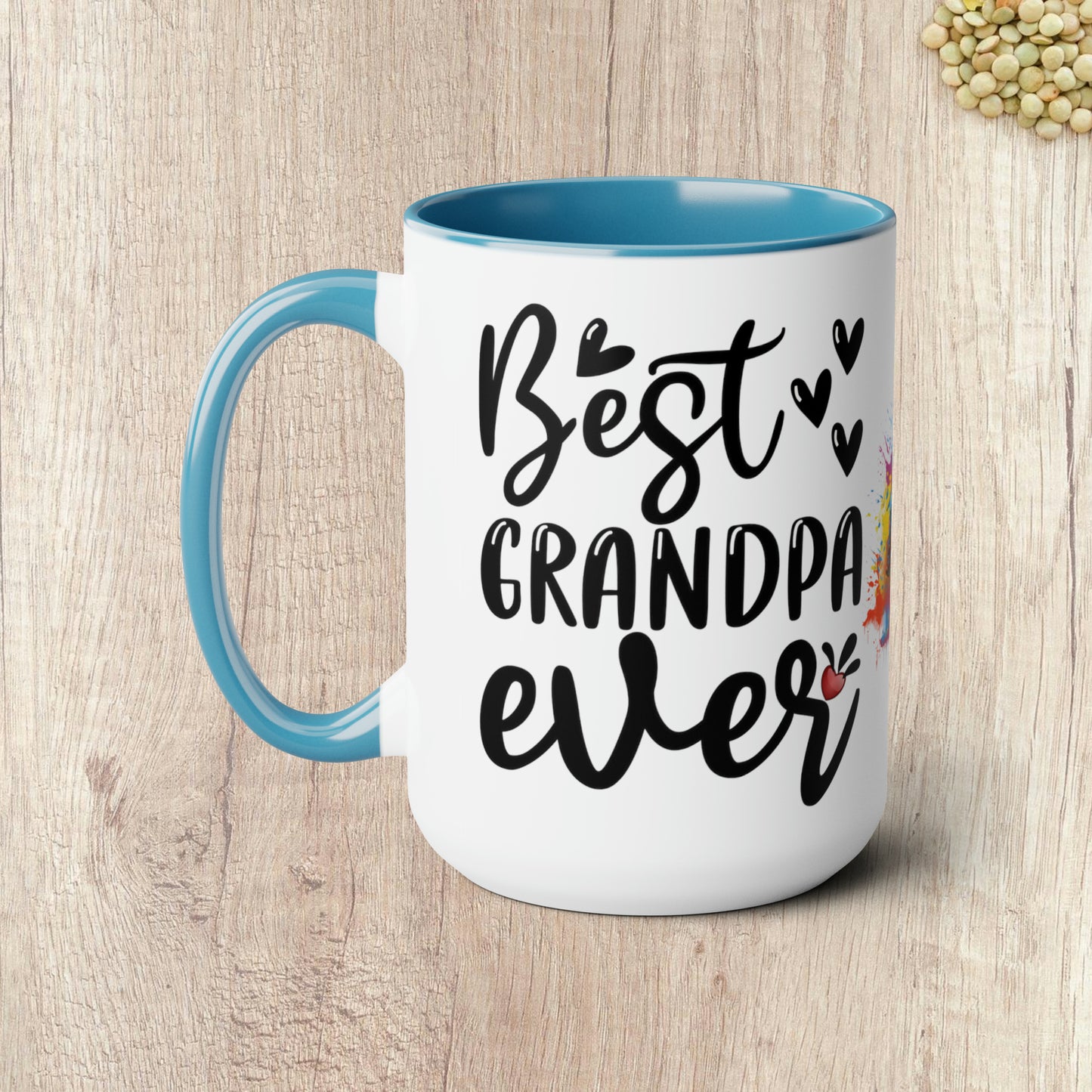 BEST GRANDPA EVER - Two-Tone Coffee Mug - 15oz - 5 Color Options