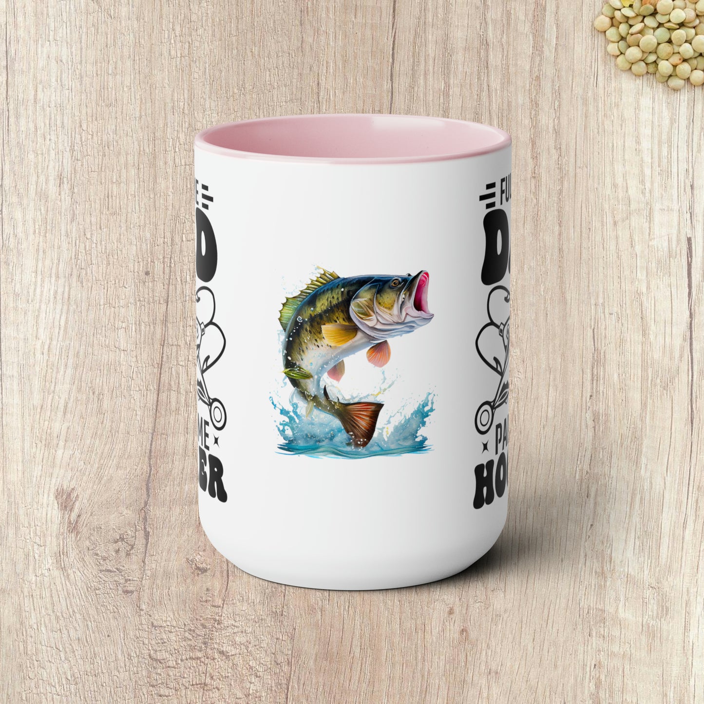 FULL TIME DAD PART TIME HOOKER  - Two-Tone Coffee Mug - 15oz - 5 Color Options