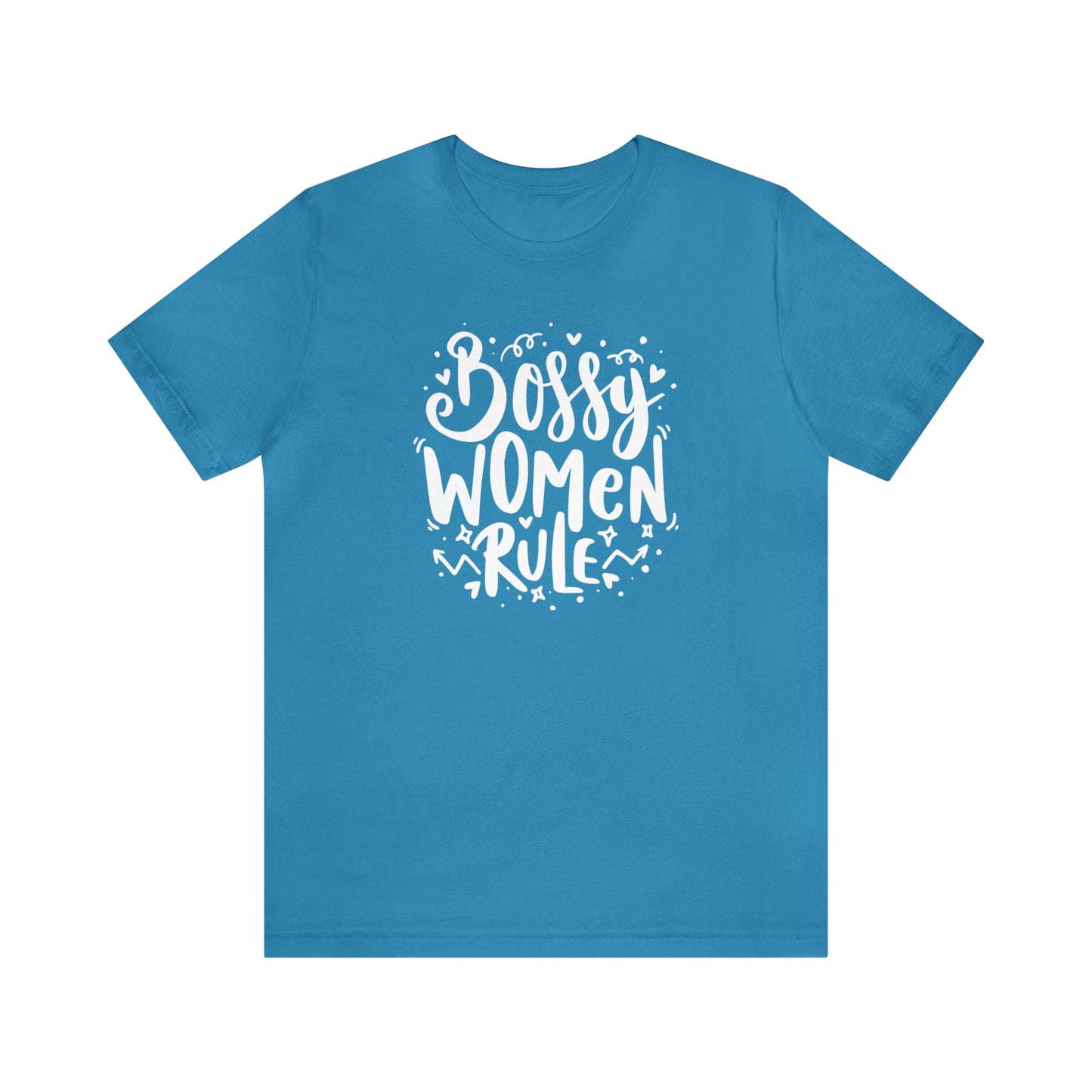 BOSSY WOMEN RULE - Jersey Tee - 16 COLOR CHOICES - Sizes to 3 XL