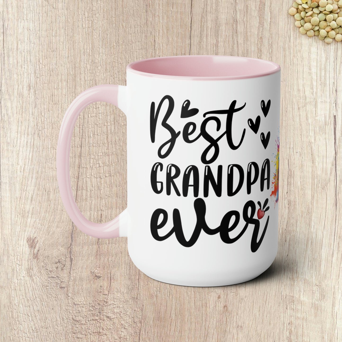 BEST GRANDPA EVER - Two-Tone Coffee Mug - 15oz - 5 Color Options