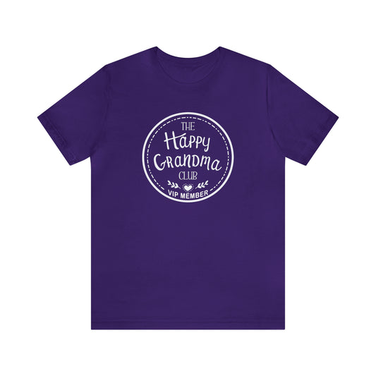 THE OFFICIAL HAPPY GRANDMA CLUB T-Shirt - Jersey Tee - 16 COLOR CHOICES - Sizes to 3 XL