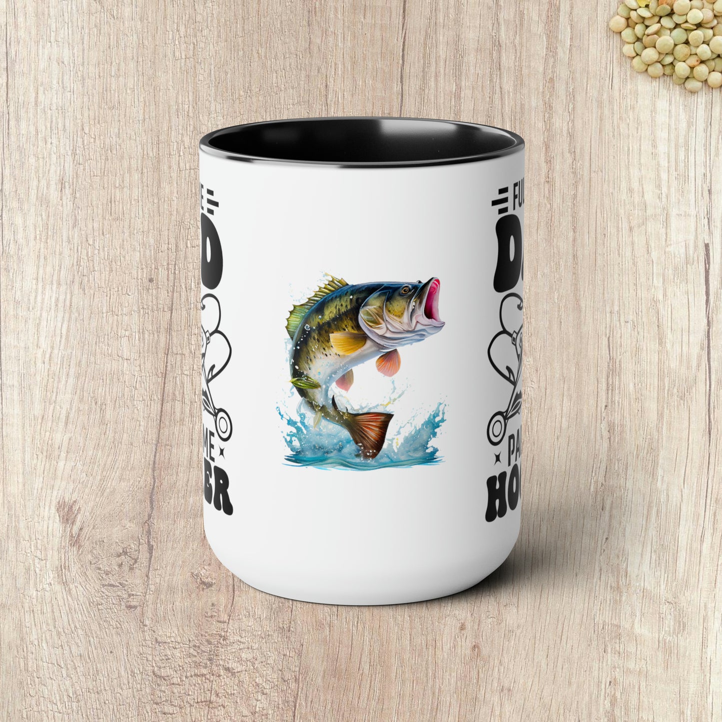 FULL TIME DAD PART TIME HOOKER  - Two-Tone Coffee Mug - 15oz - 5 Color Options