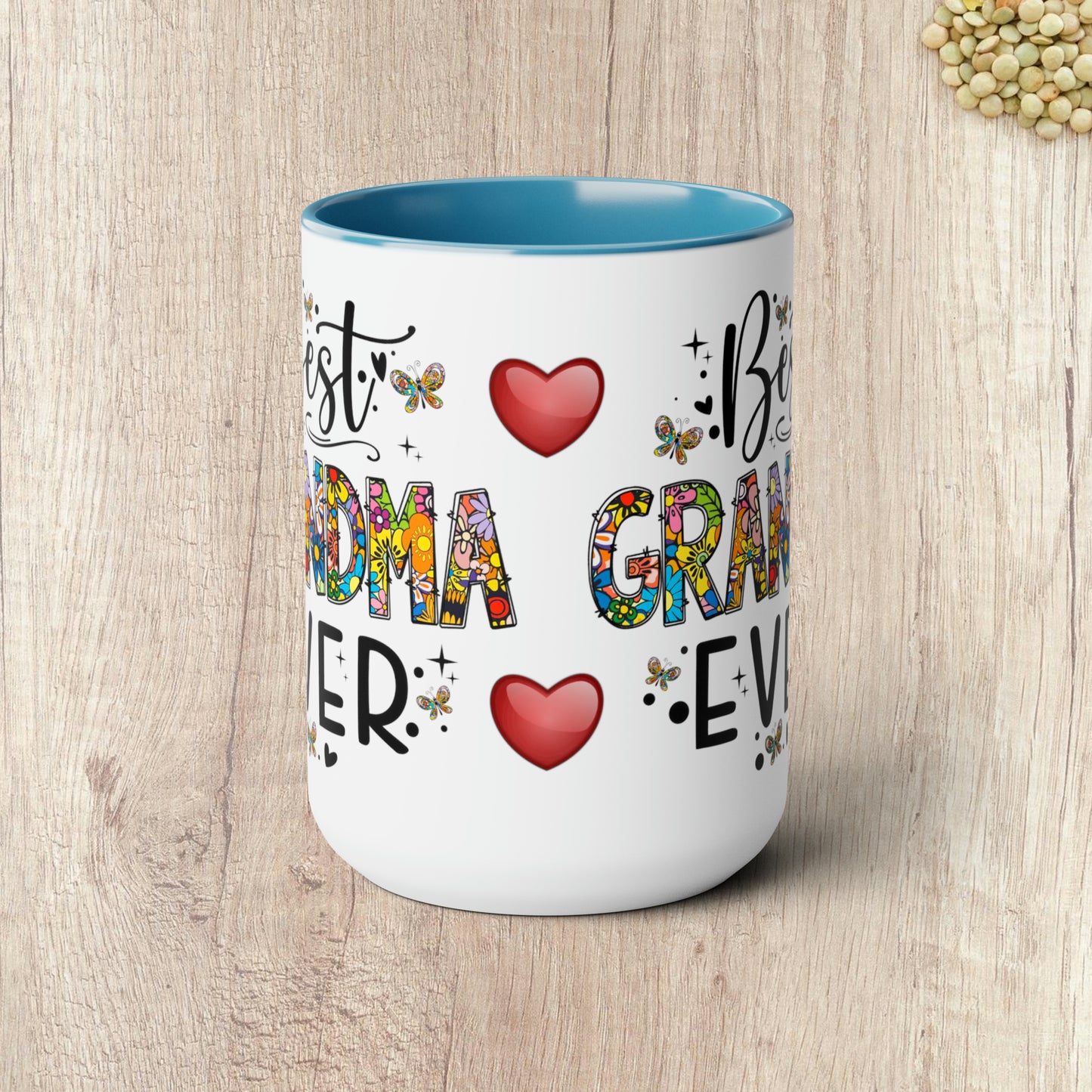 BEST GRANDMA EVER - Two-Tone Coffee Mug - 15oz - 5 Color Options