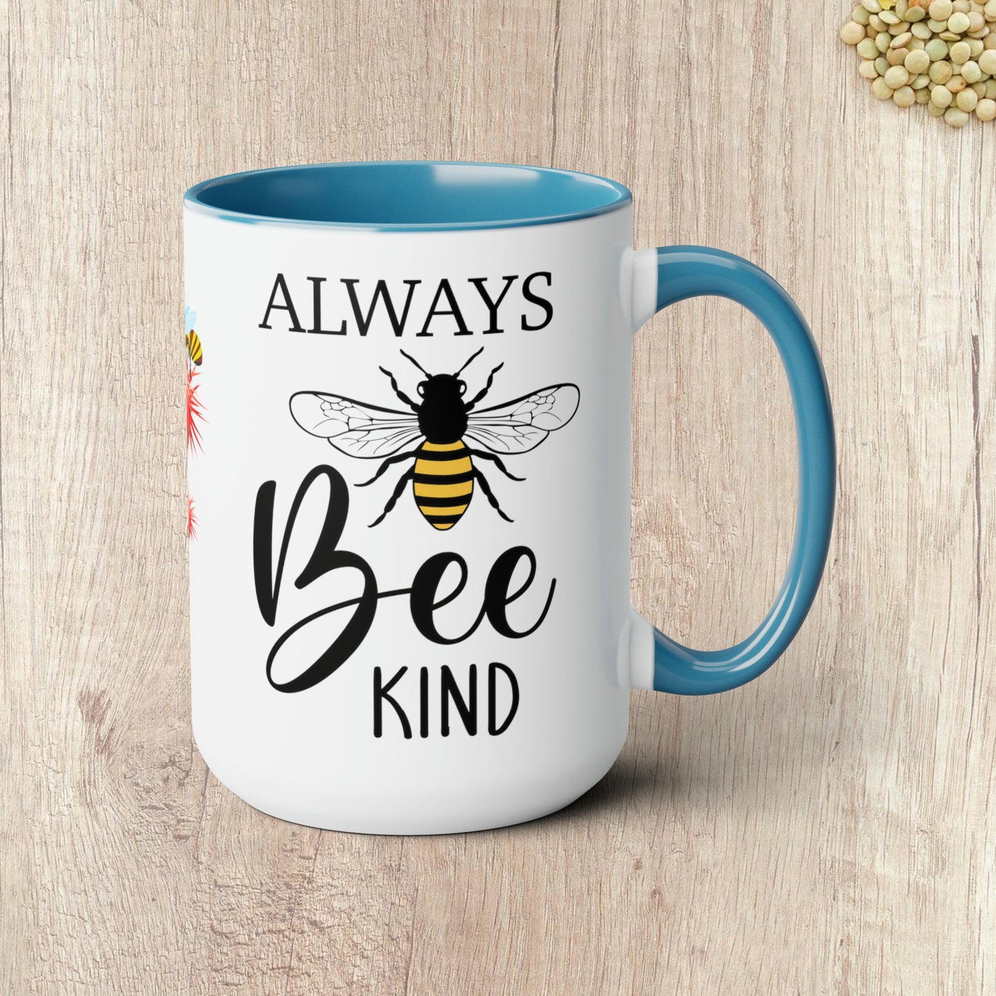 ALWAYS BEE KIND  - Two-Tone Coffee Mug - 15oz - 5 Color Options