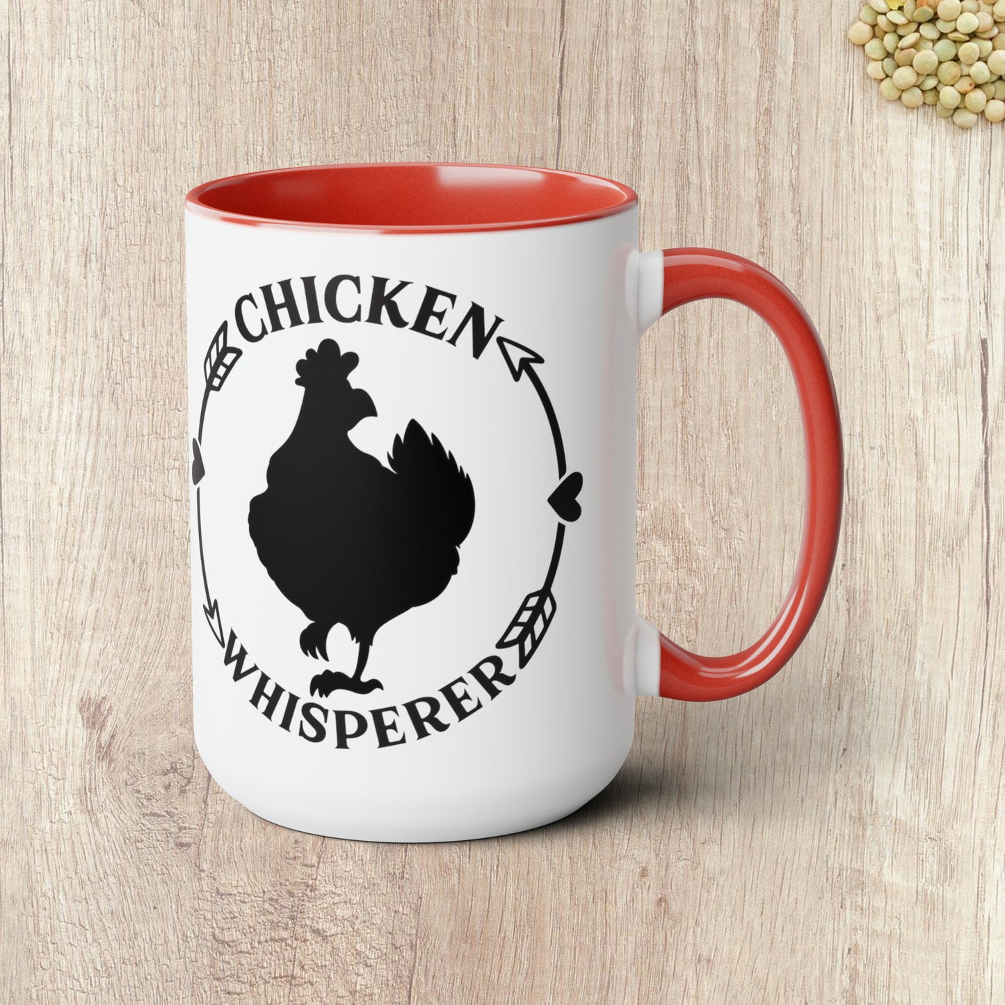 CHICKEN WHISPERER  - Two-Tone Coffee Mug - 15oz - 5 Color Options