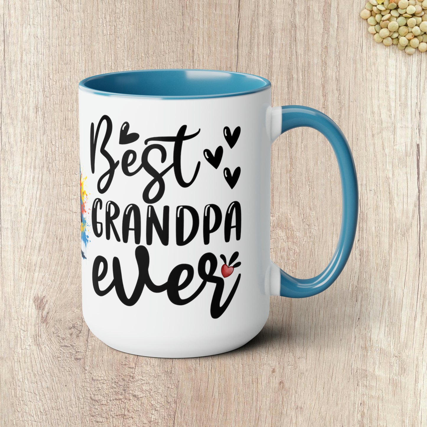 BEST GRANDPA EVER - Two-Tone Coffee Mug - 15oz - 5 Color Options