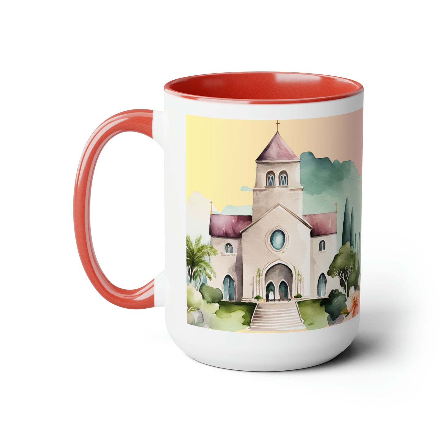 The God Of Love And Peace Be With You - Two-Tone Coffee Mugs, 15oz