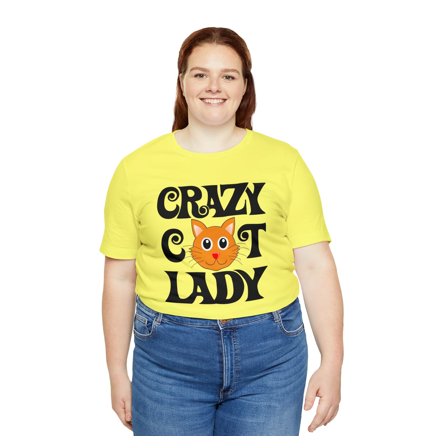 CRAZY CAT LADY - Jersey Tee - 15 COLOR CHOICES - Sizes to 3 XL