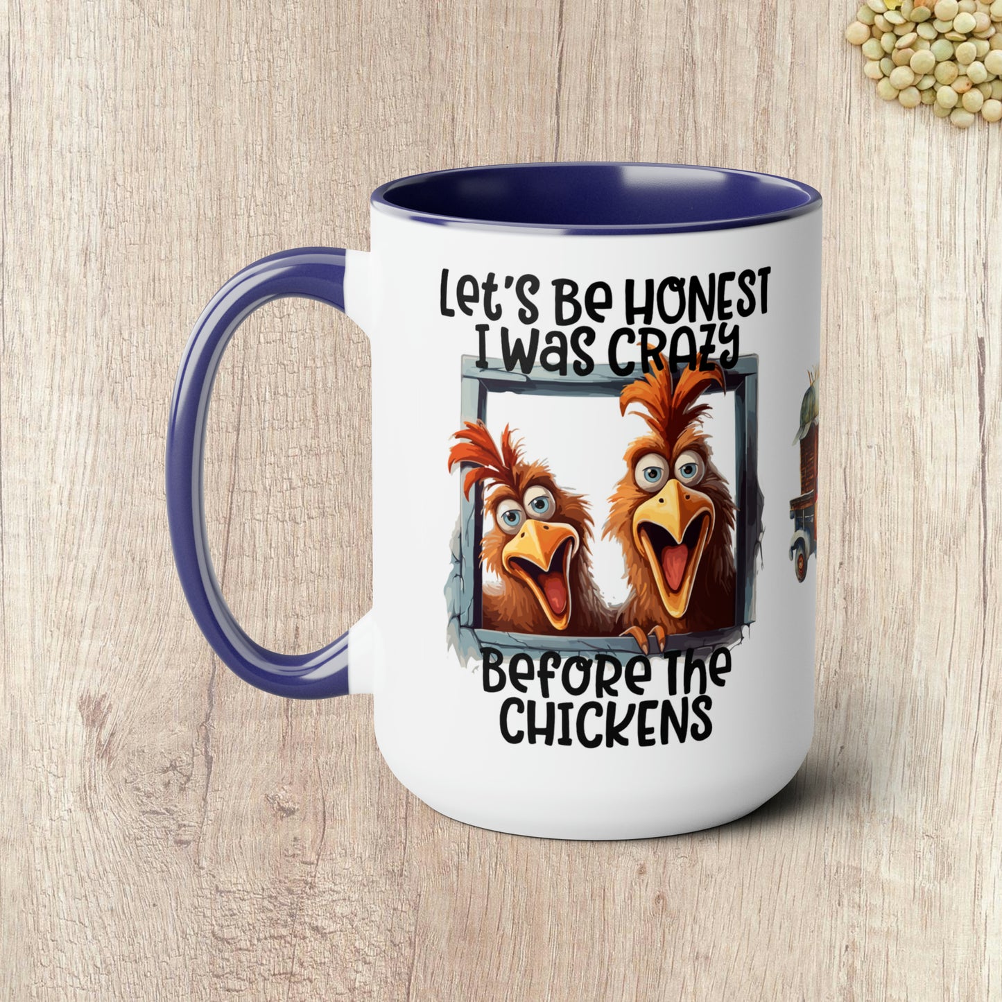 LET'S BE HONEST  - Two-Tone Coffee Mug - 15oz - 5 Color Options