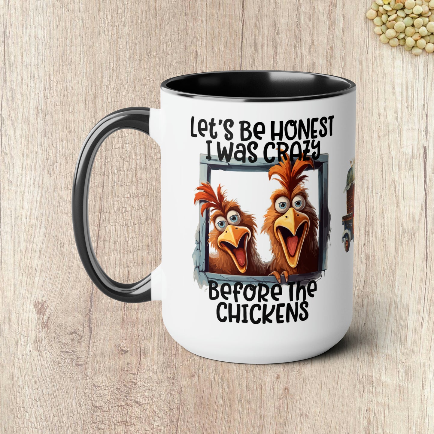 LET'S BE HONEST  - Two-Tone Coffee Mug - 15oz - 5 Color Options