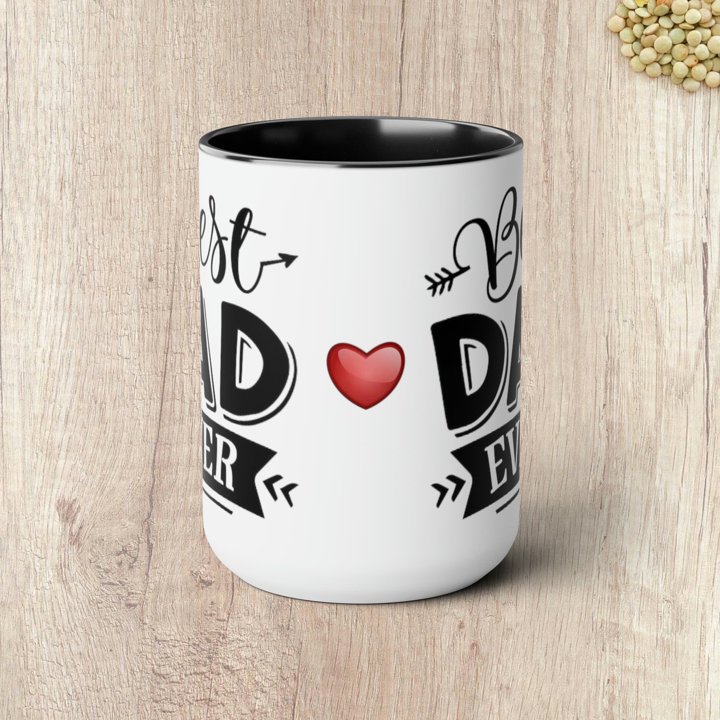 BEST DAD EVER - Two-Tone Coffee Mug - 15oz - 5 Color Options