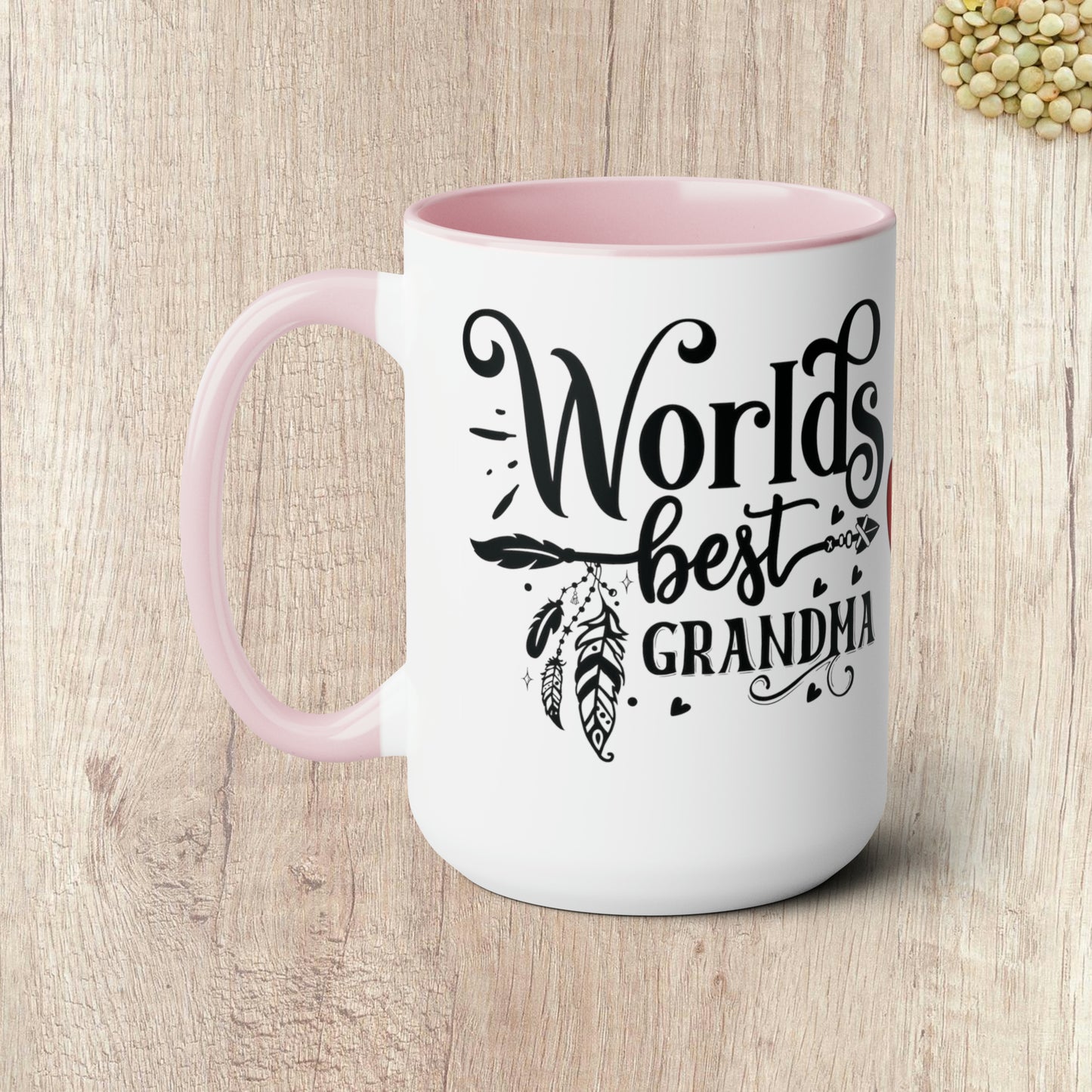 WORLD"S BEST GRANDMA - Two-Tone Coffee Mug - 15oz - 5 Color Options