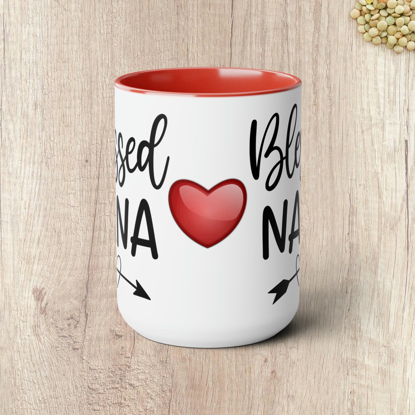 BLESSED NANA  - Two-Tone Coffee Mug - 15oz - 5 Color Options