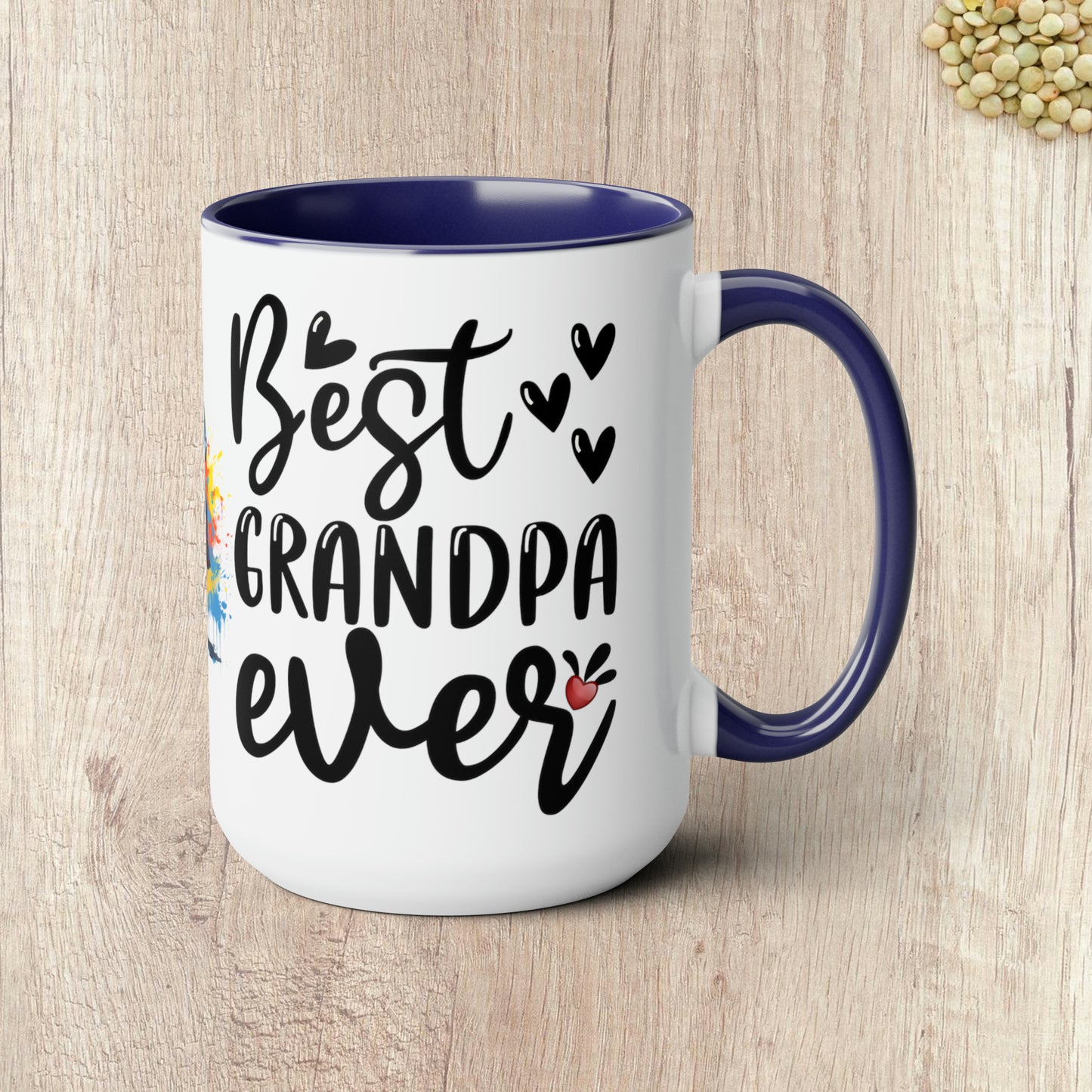 BEST GRANDPA EVER - Two-Tone Coffee Mug - 15oz - 5 Color Options