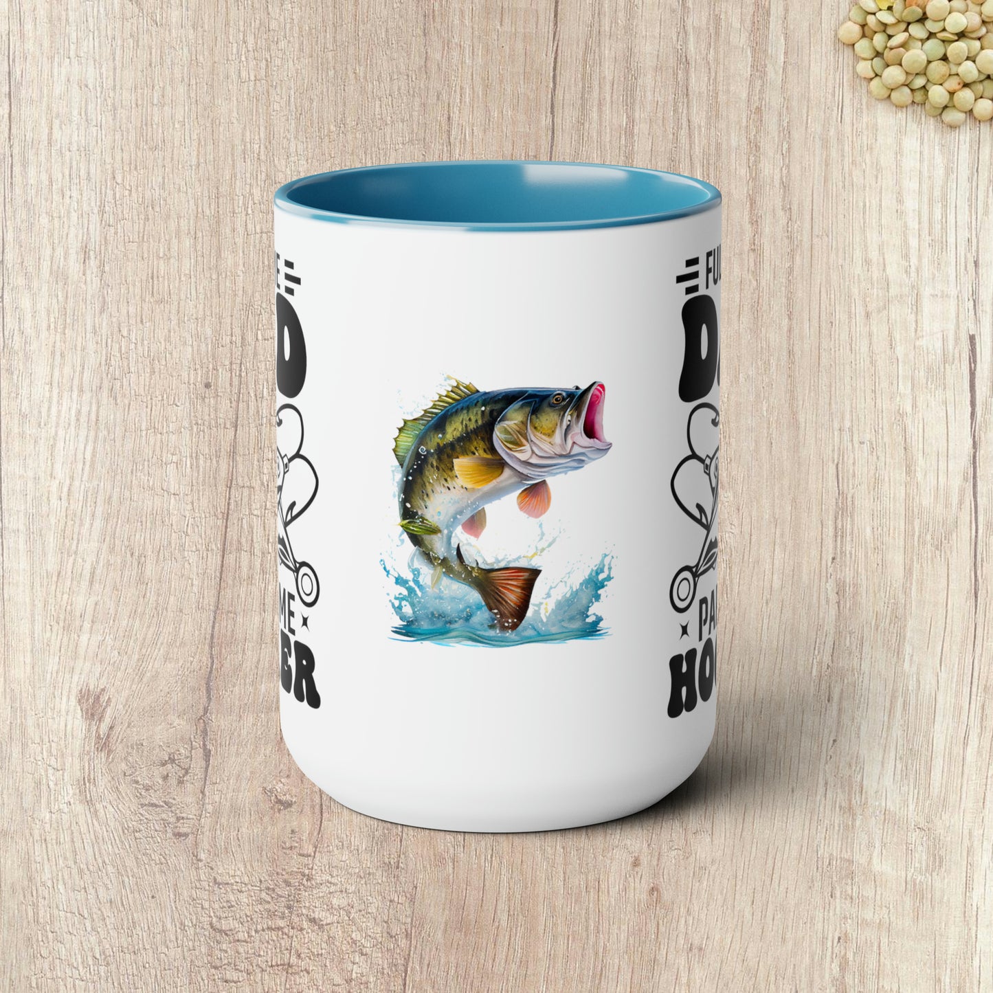 FULL TIME DAD PART TIME HOOKER  - Two-Tone Coffee Mug - 15oz - 5 Color Options