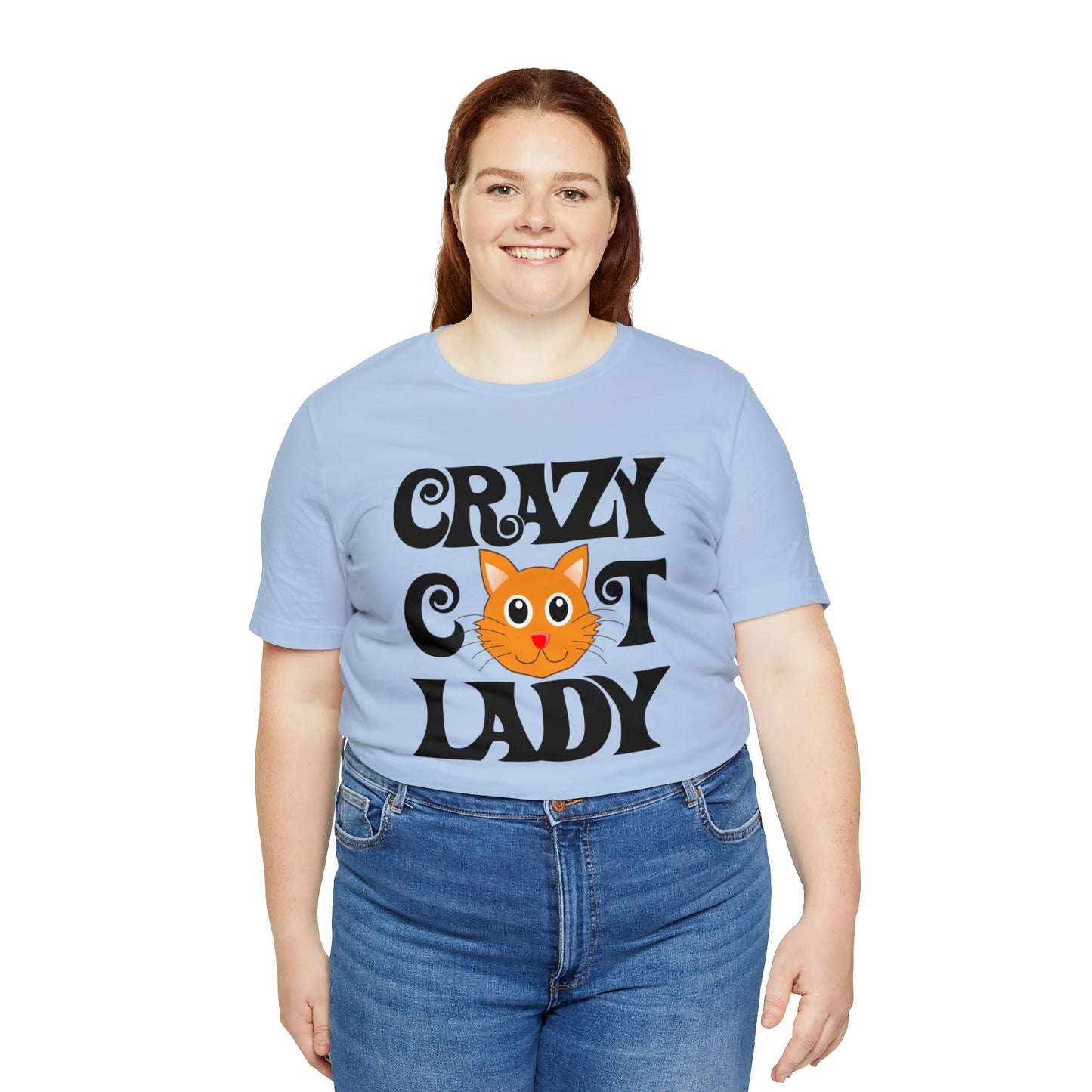 CRAZY CAT LADY - Jersey Tee - 15 COLOR CHOICES - Sizes to 3 XL