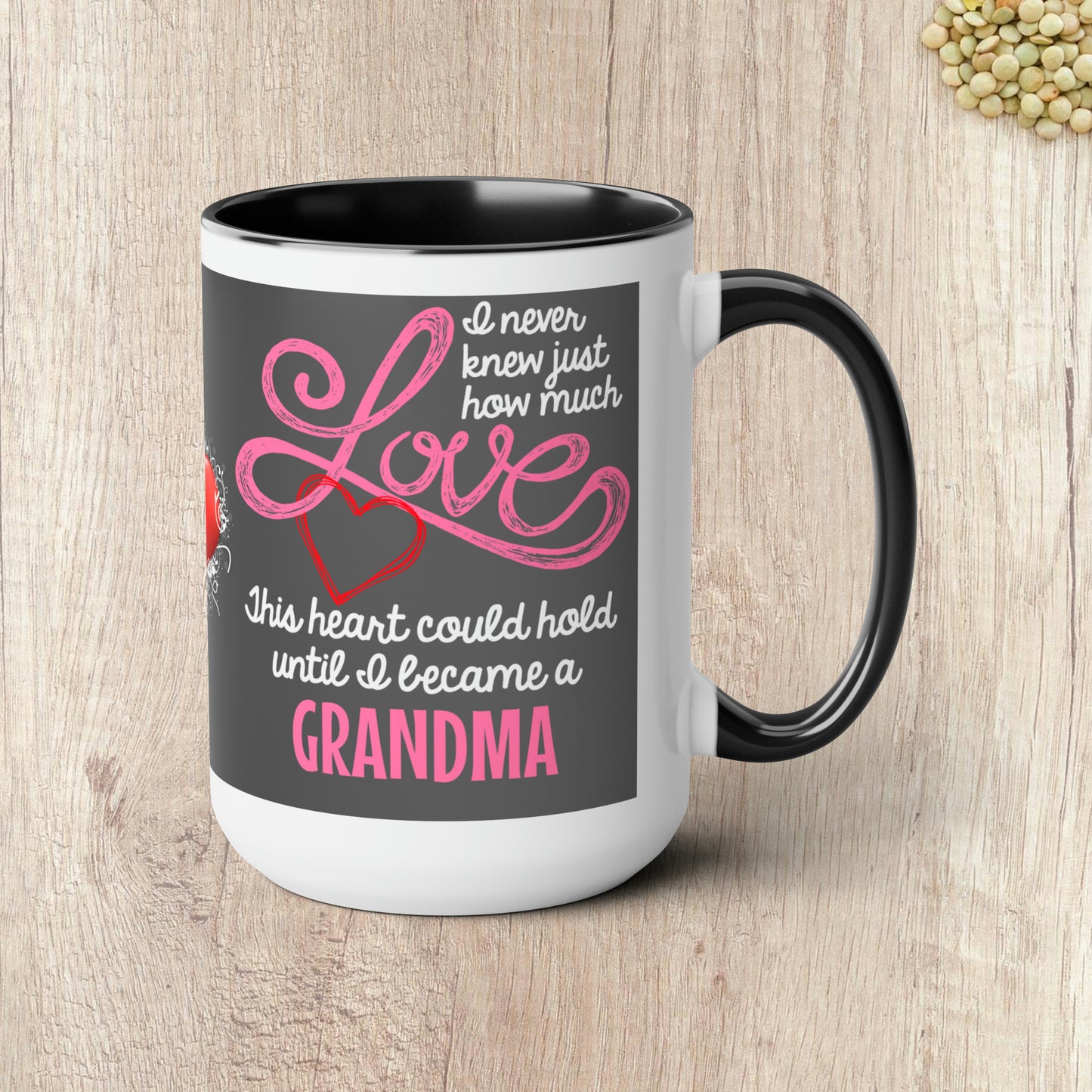 I NEVER KNEW JUST HOW MUCH LOVE THIS HEART COULD HOLD  - Two-Tone Coffee Mug - 15oz - 5 Color Options