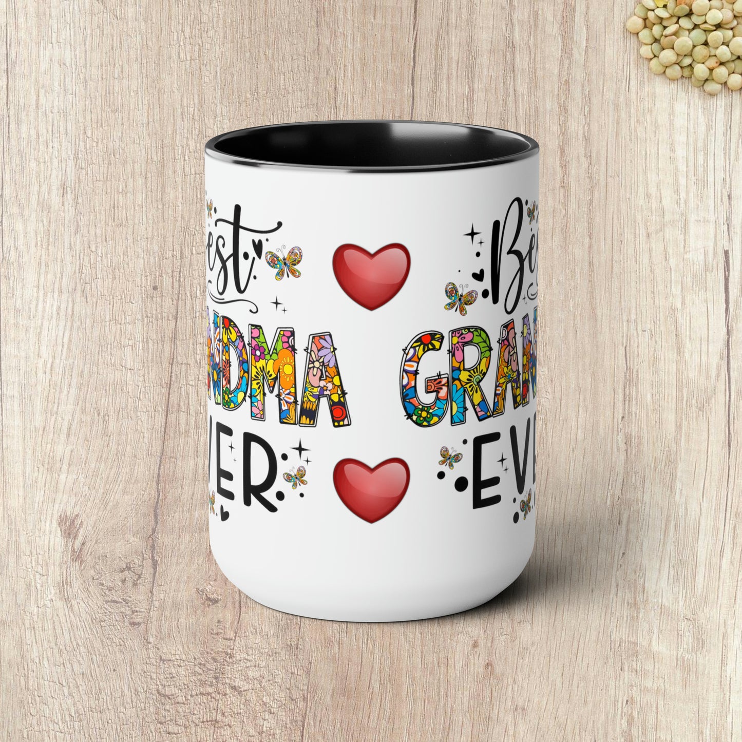 BEST GRANDMA EVER - Two-Tone Coffee Mug - 15oz - 5 Color Options