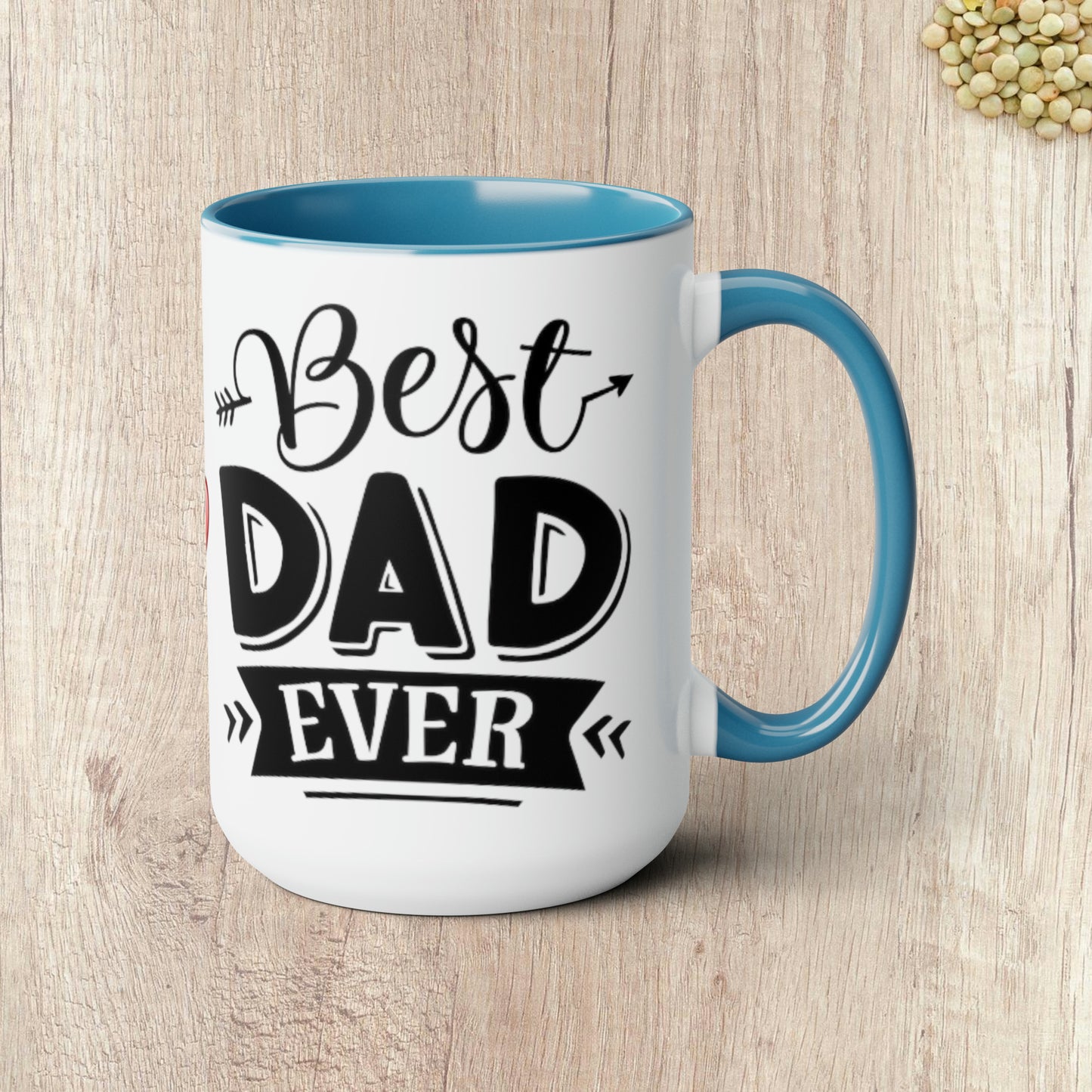 BEST DAD EVER - Two-Tone Coffee Mug - 15oz - 5 Color Options