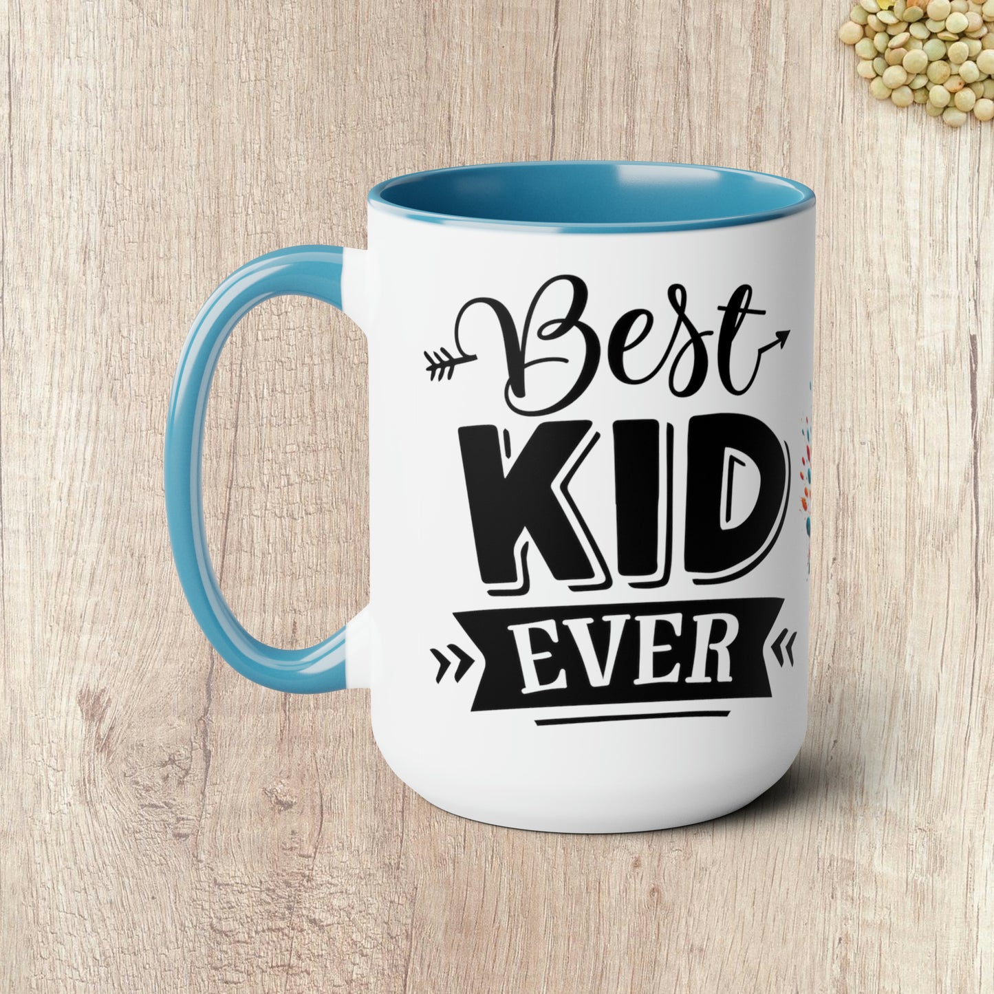 BEST KID EVER - Two-Tone Coffee Mug - 15oz - 5 Color Options