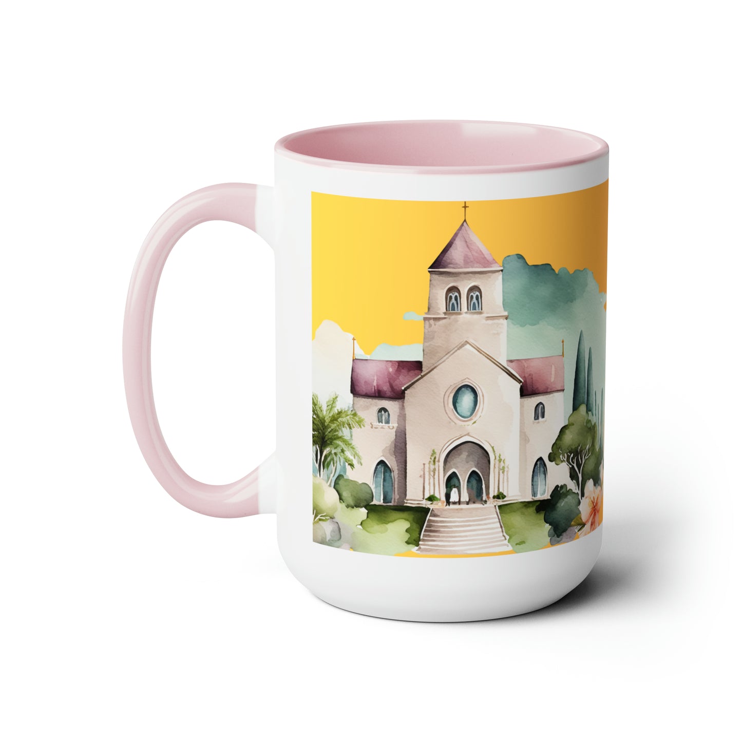 The God Of Love And Peace Be With You - Two-Tone Coffee Mugs, 15oz