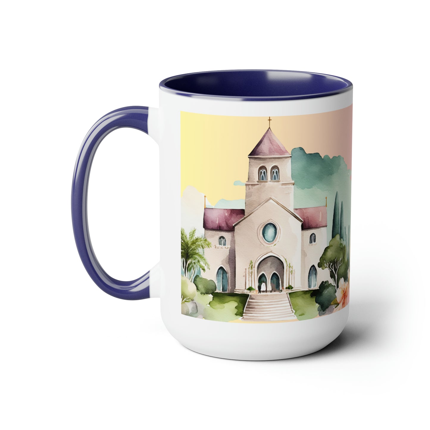 The God Of Love And Peace Be With You - Two-Tone Coffee Mugs, 15oz