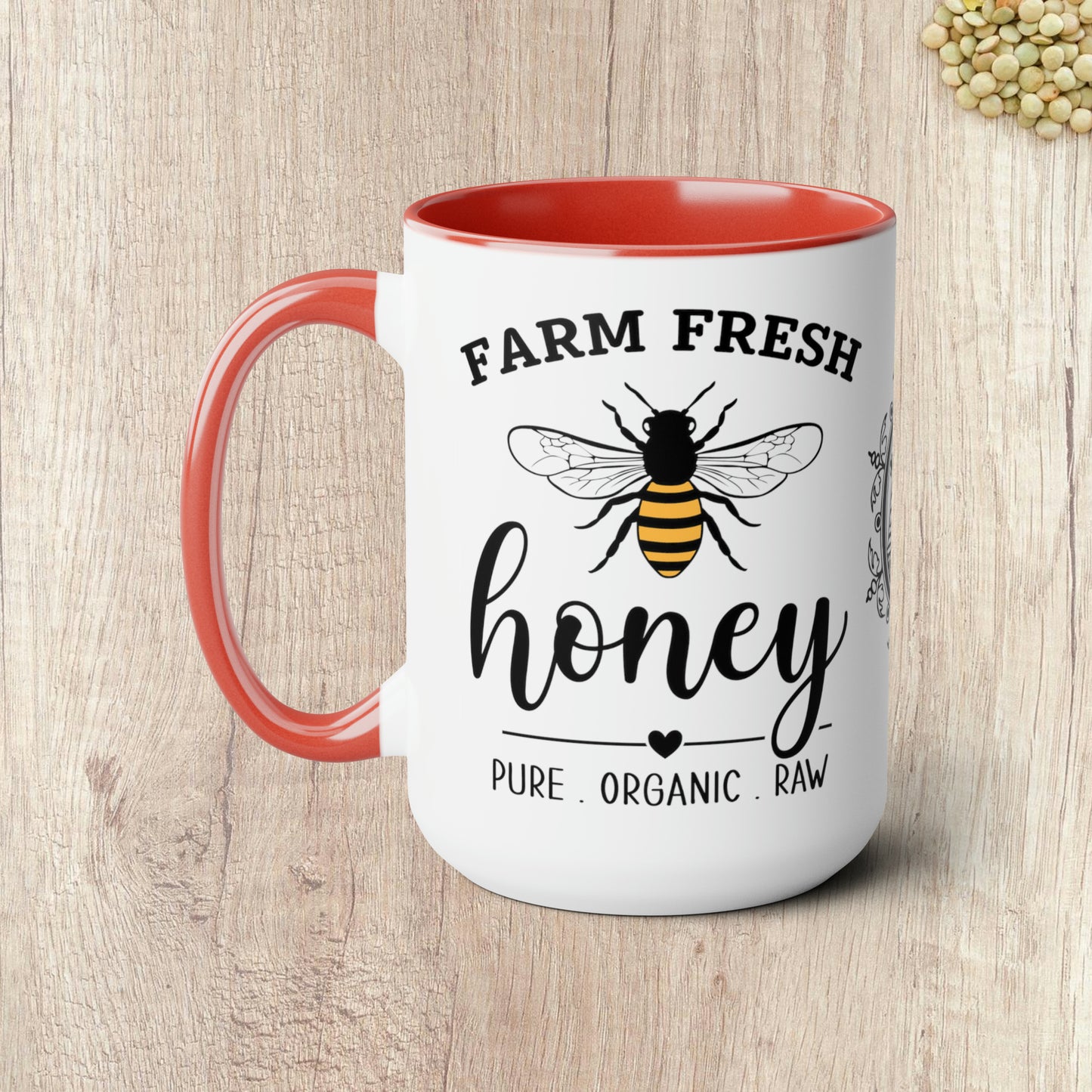 FARM FRESH HONEY - Two-Tone Coffee Mug - 15oz - 5 Color Options