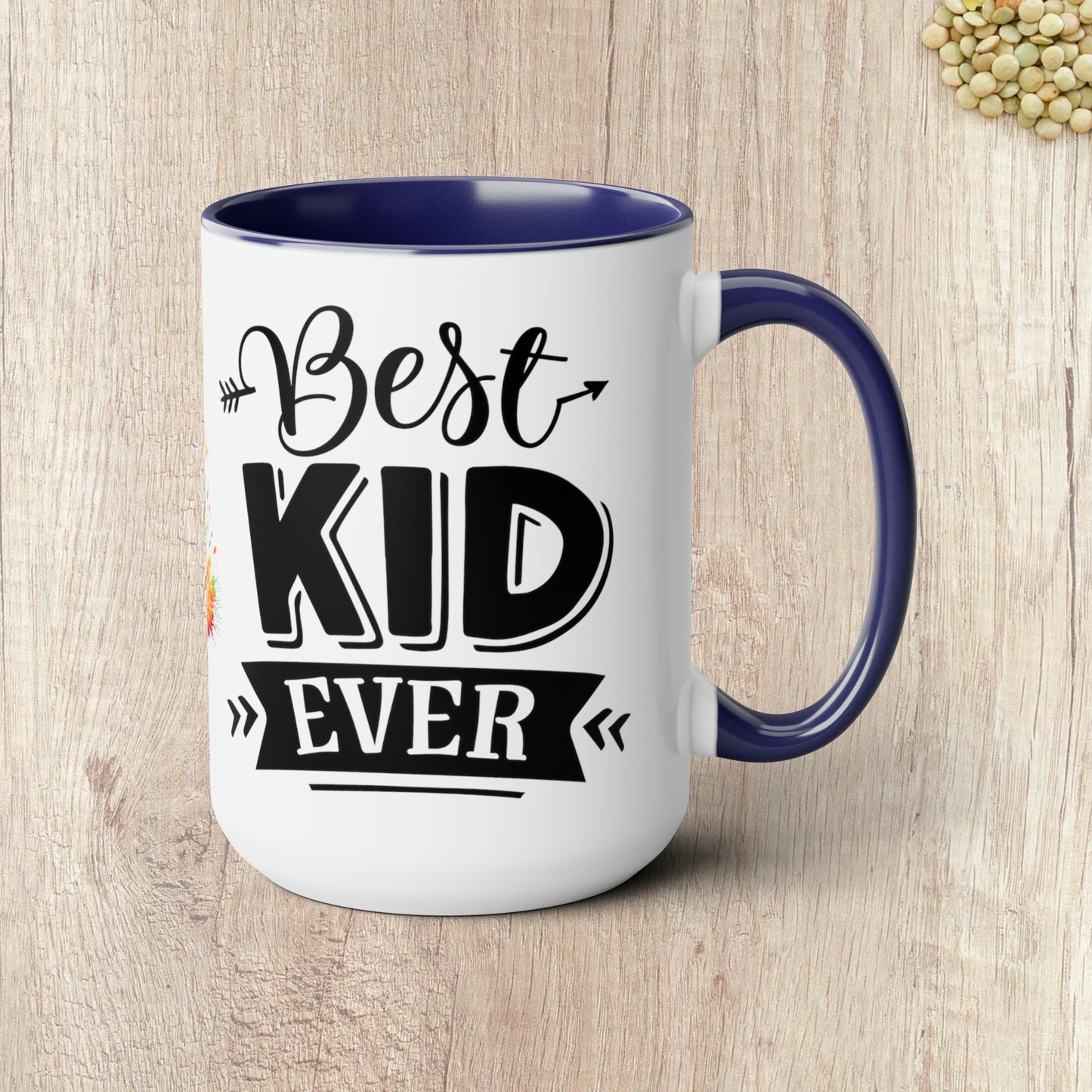 BEST KID EVER - Two-Tone Coffee Mug - 15oz - 5 Color Options