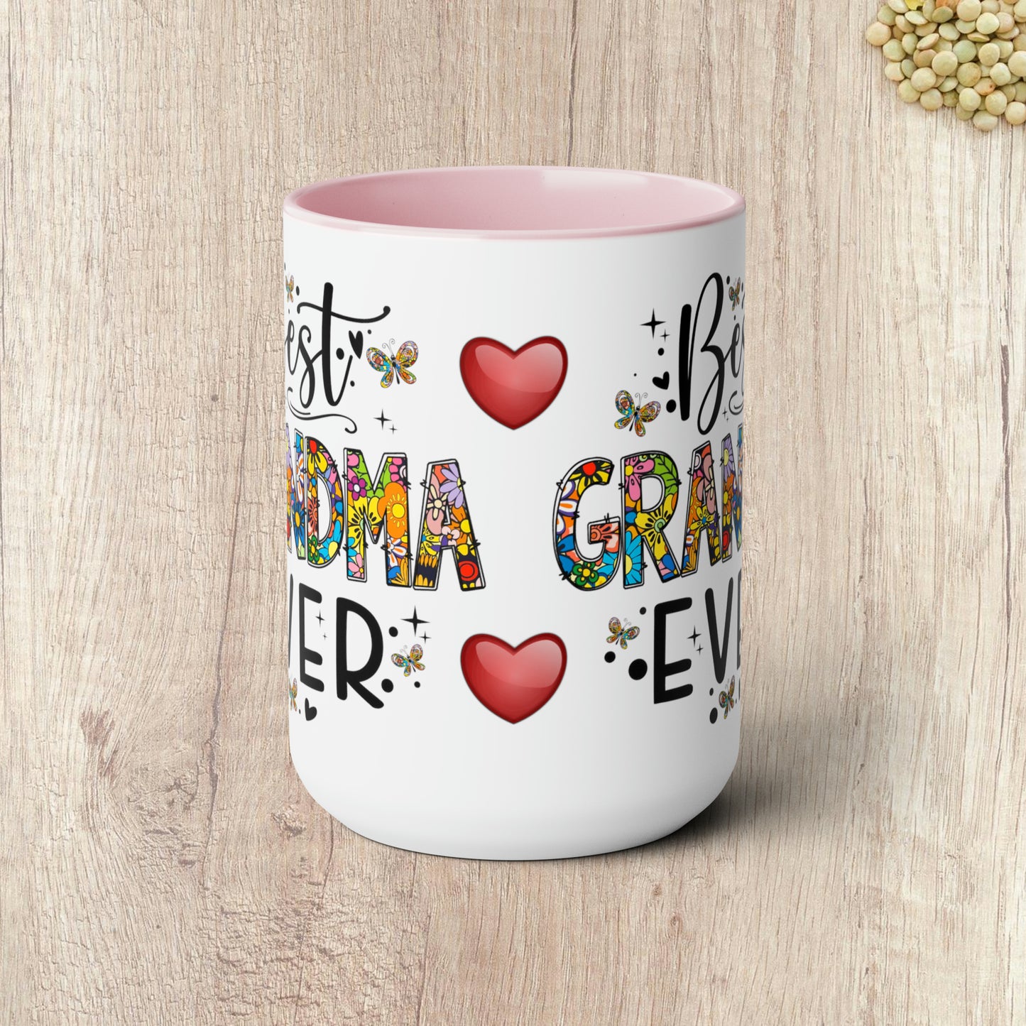 BEST GRANDMA EVER - Two-Tone Coffee Mug - 15oz - 5 Color Options