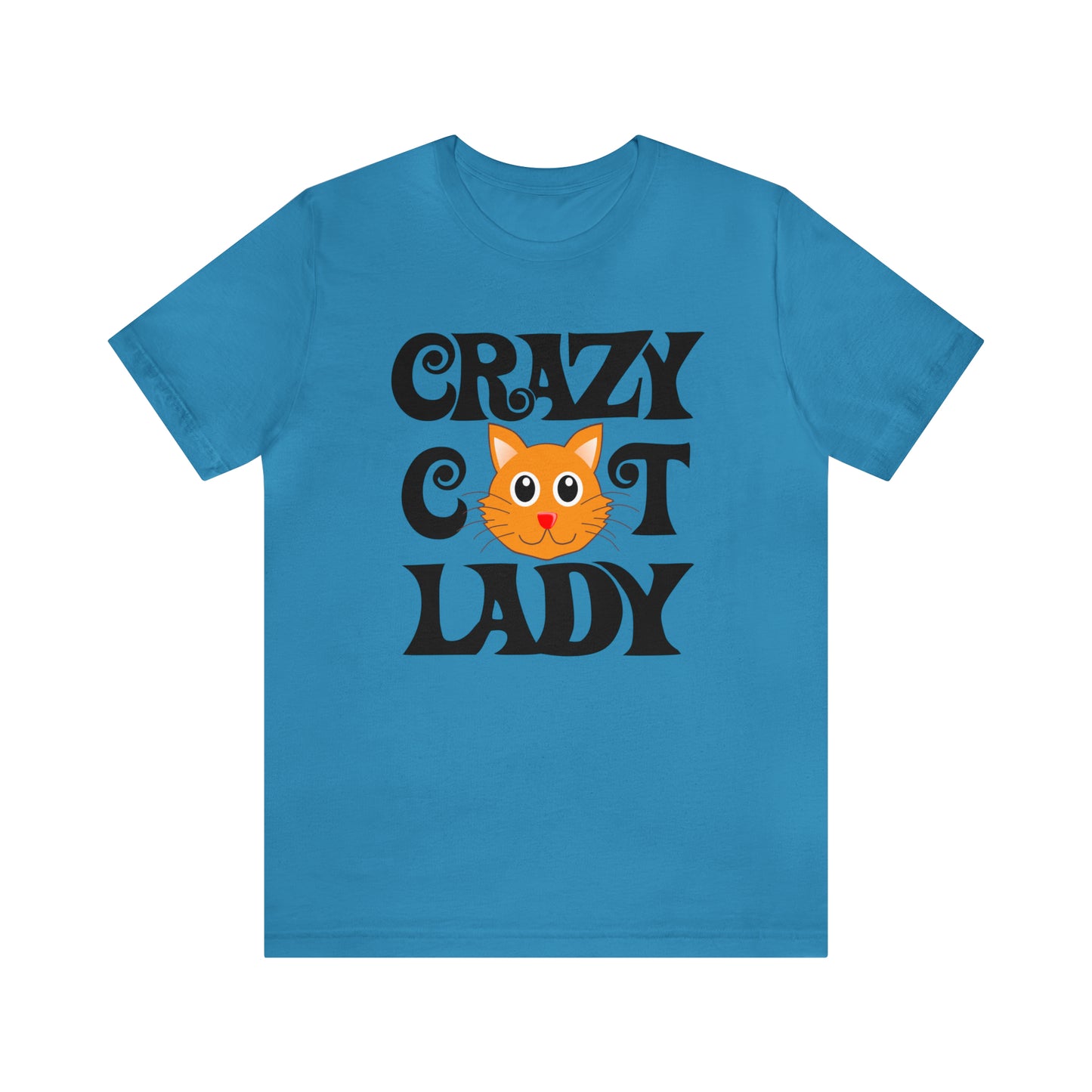 CRAZY CAT LADY - Jersey Tee - 15 COLOR CHOICES - Sizes to 3 XL