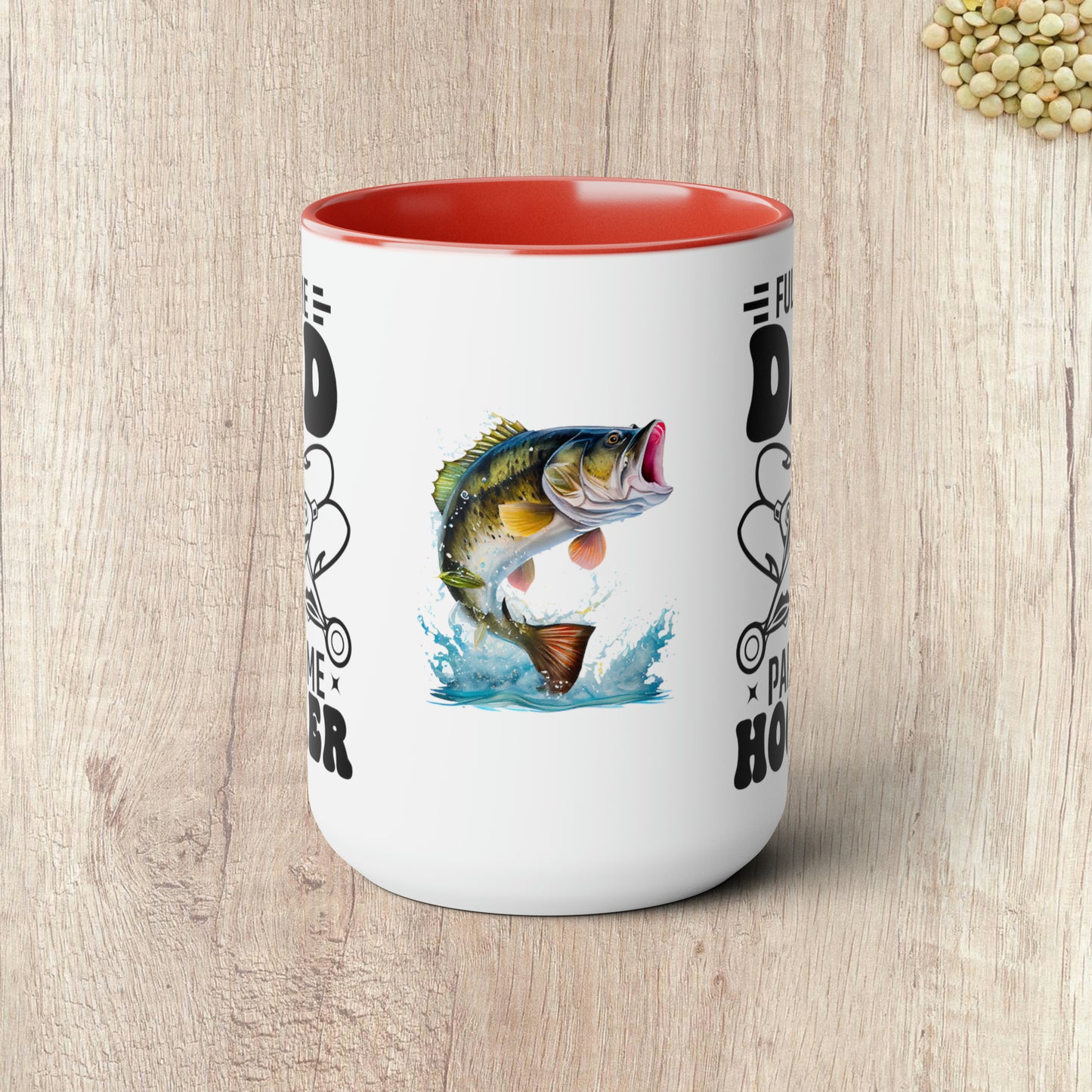 FULL TIME DAD PART TIME HOOKER  - Two-Tone Coffee Mug - 15oz - 5 Color Options