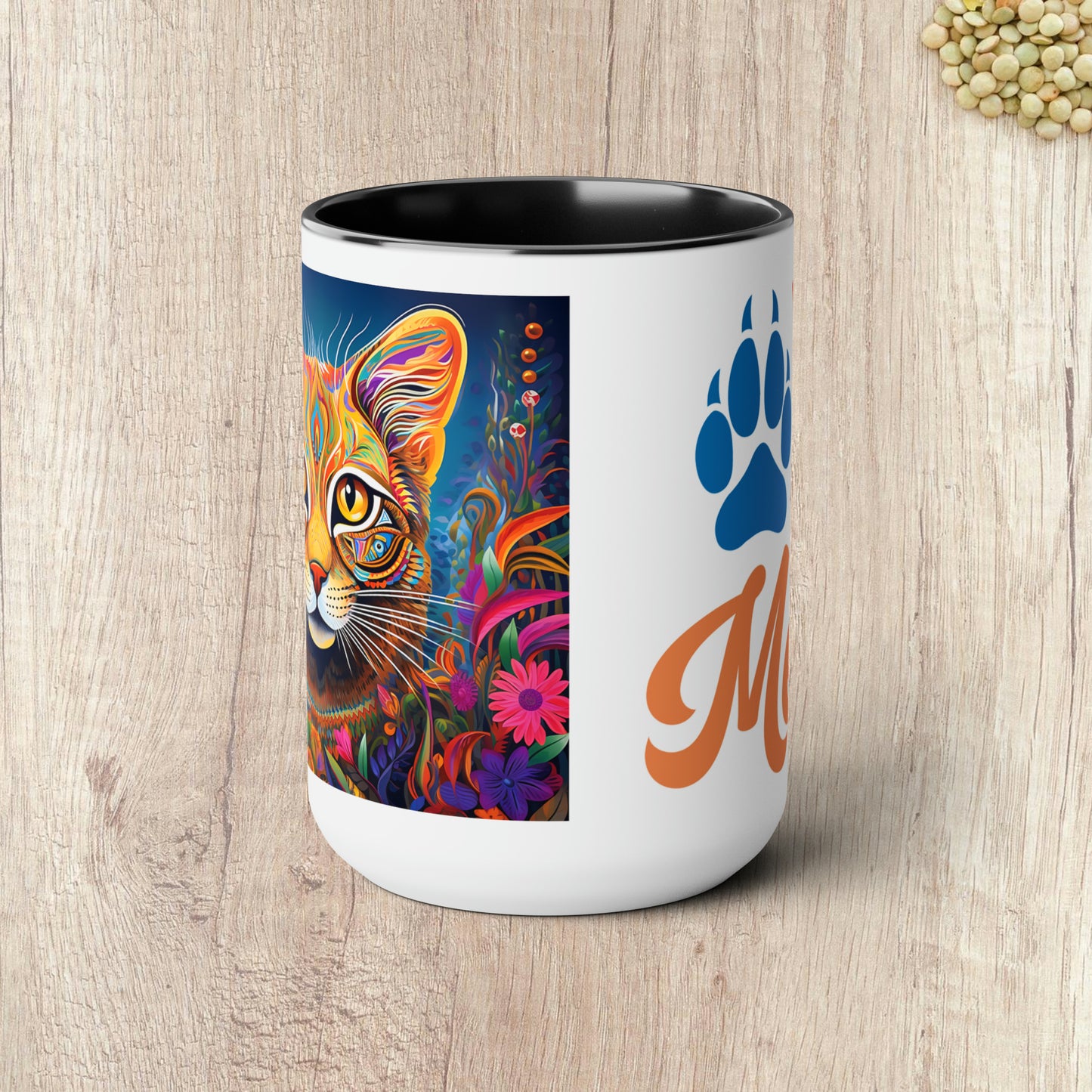 YOU HAD ME AT MEOW  - Two-Tone Coffee Mug - 15oz - 5 Color Options