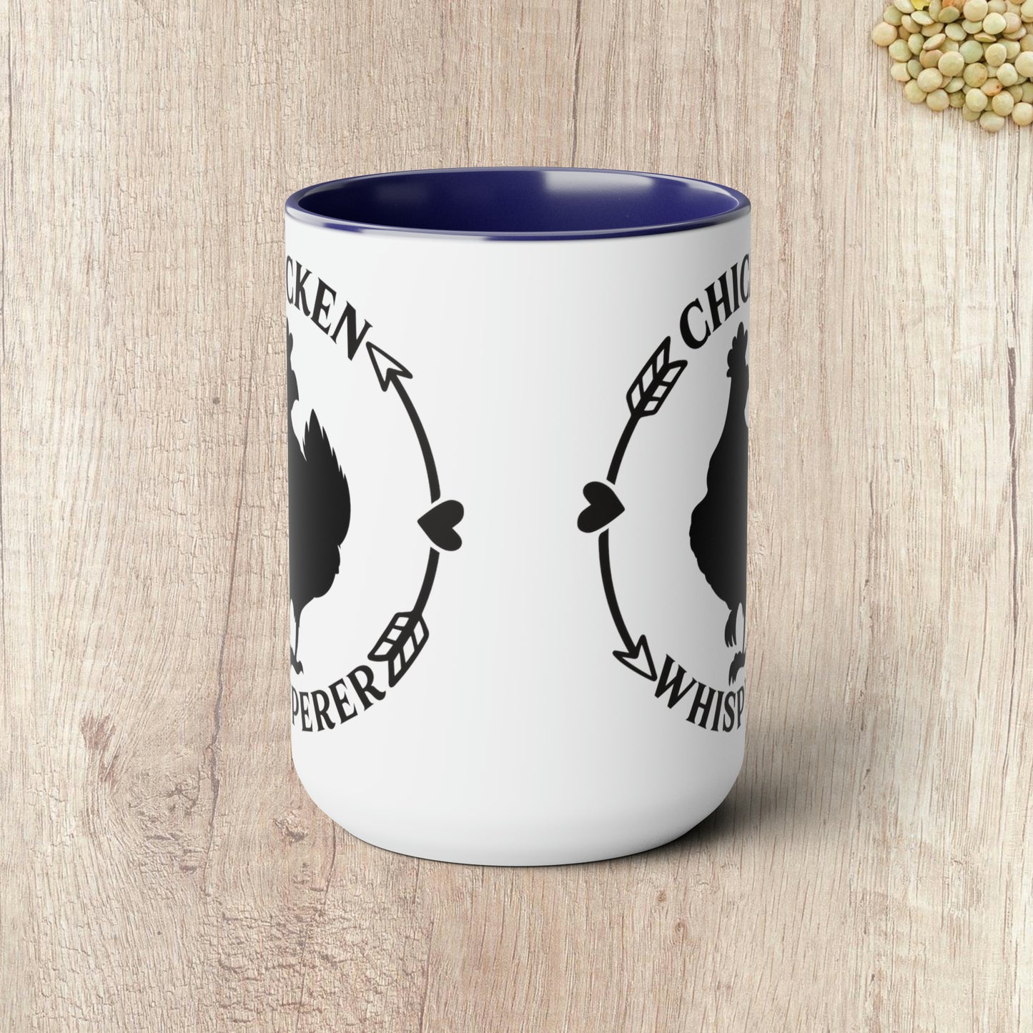 CHICKEN WHISPERER  - Two-Tone Coffee Mug - 15oz - 5 Color Options