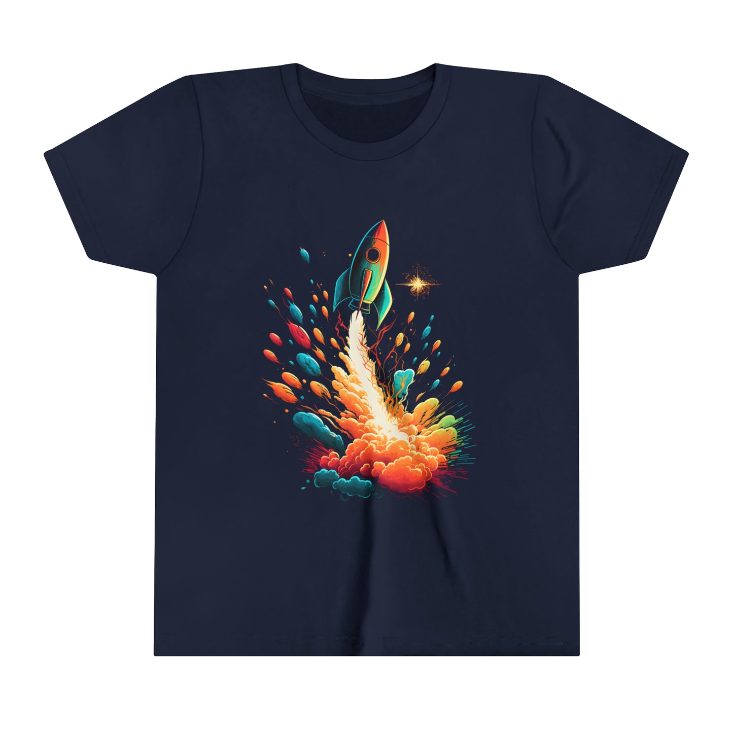 COLORFUL ROCKET TO MARS - Youth Short Sleeve Tee - 3 Color choices