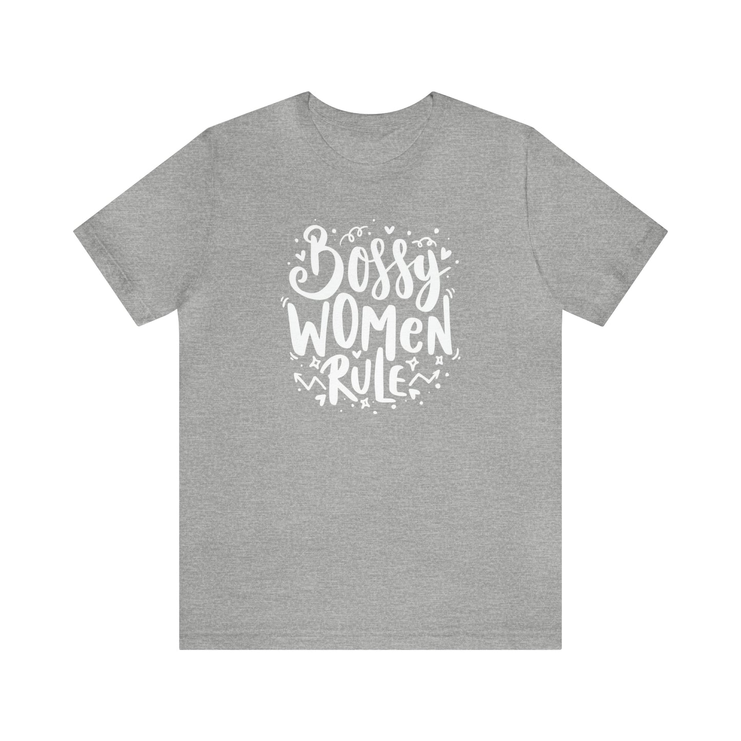 BOSSY WOMEN RULE - Jersey Tee - 16 COLOR CHOICES - Sizes to 3 XL