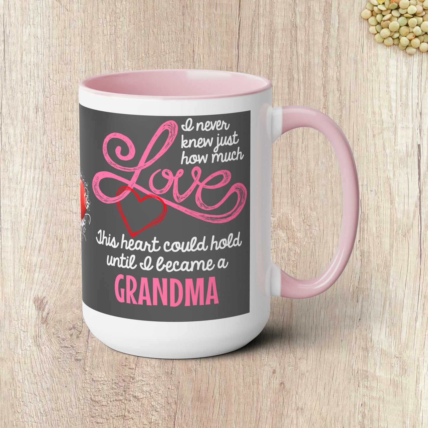 I NEVER KNEW JUST HOW MUCH LOVE THIS HEART COULD HOLD  - Two-Tone Coffee Mug - 15oz - 5 Color Options