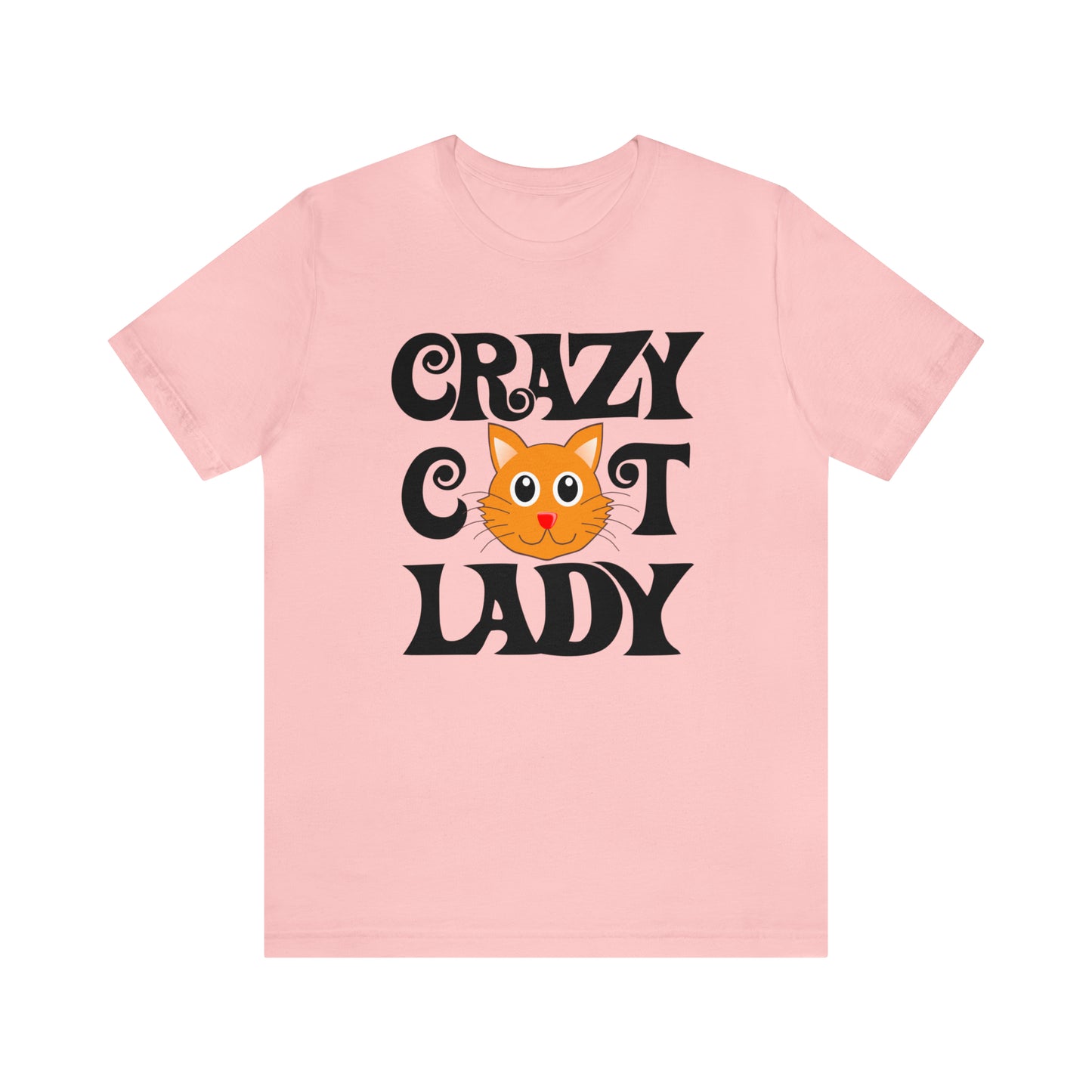 CRAZY CAT LADY - Jersey Tee - 15 COLOR CHOICES - Sizes to 3 XL