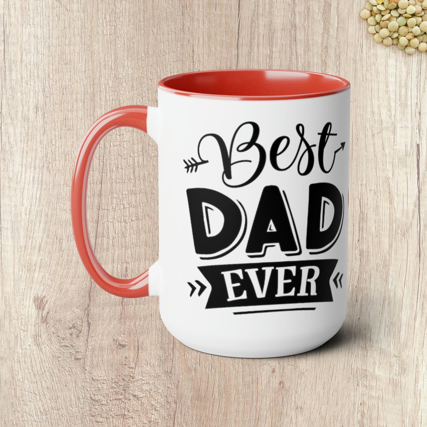 BEST DAD EVER - Two-Tone Coffee Mug - 15oz - 5 Color Options